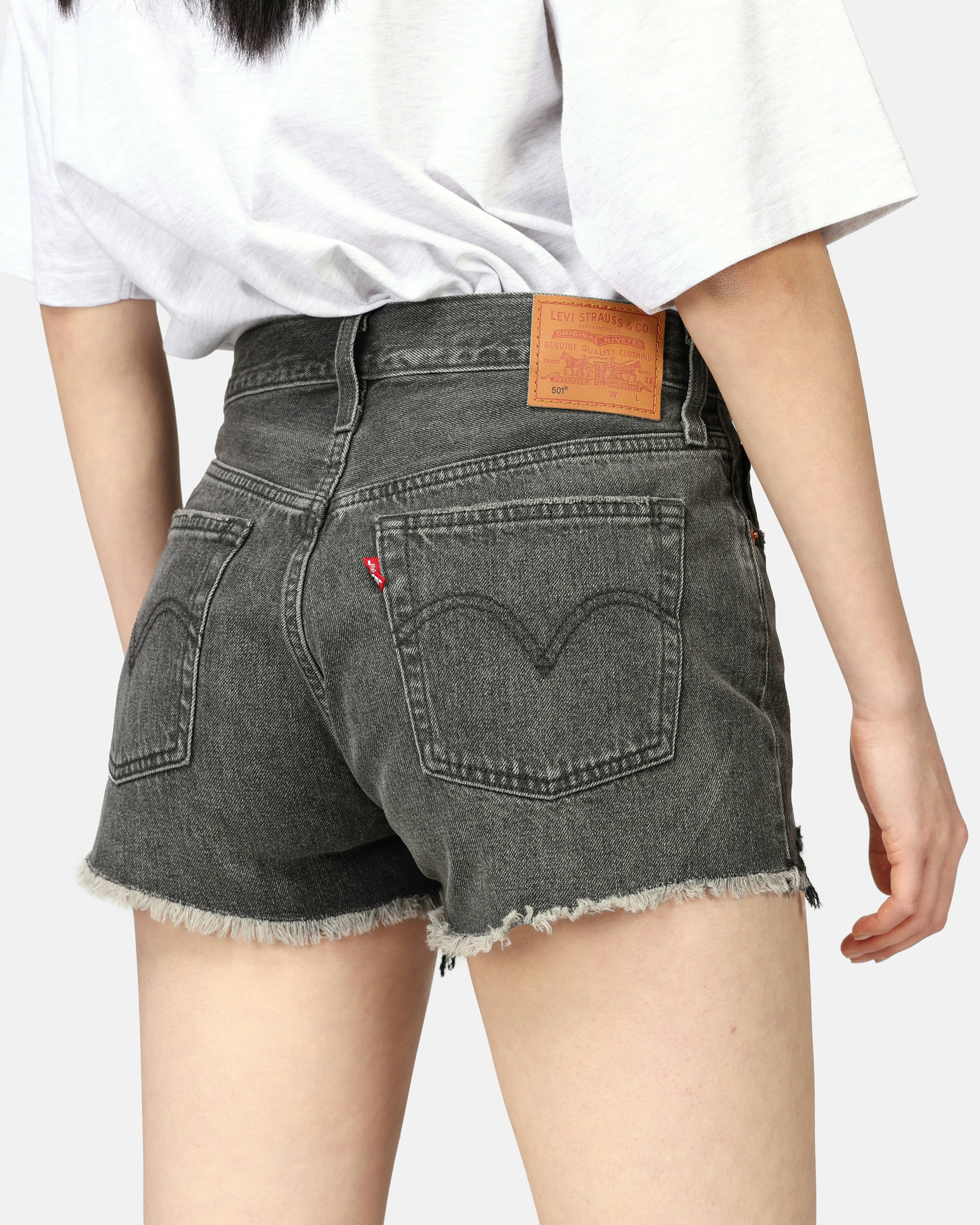 Levi Strauss & Co. Black High-waisted Shorts for Women