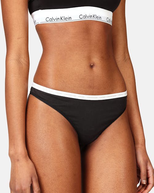 Calvin Klein Underwear Thong 3pk Black, Women