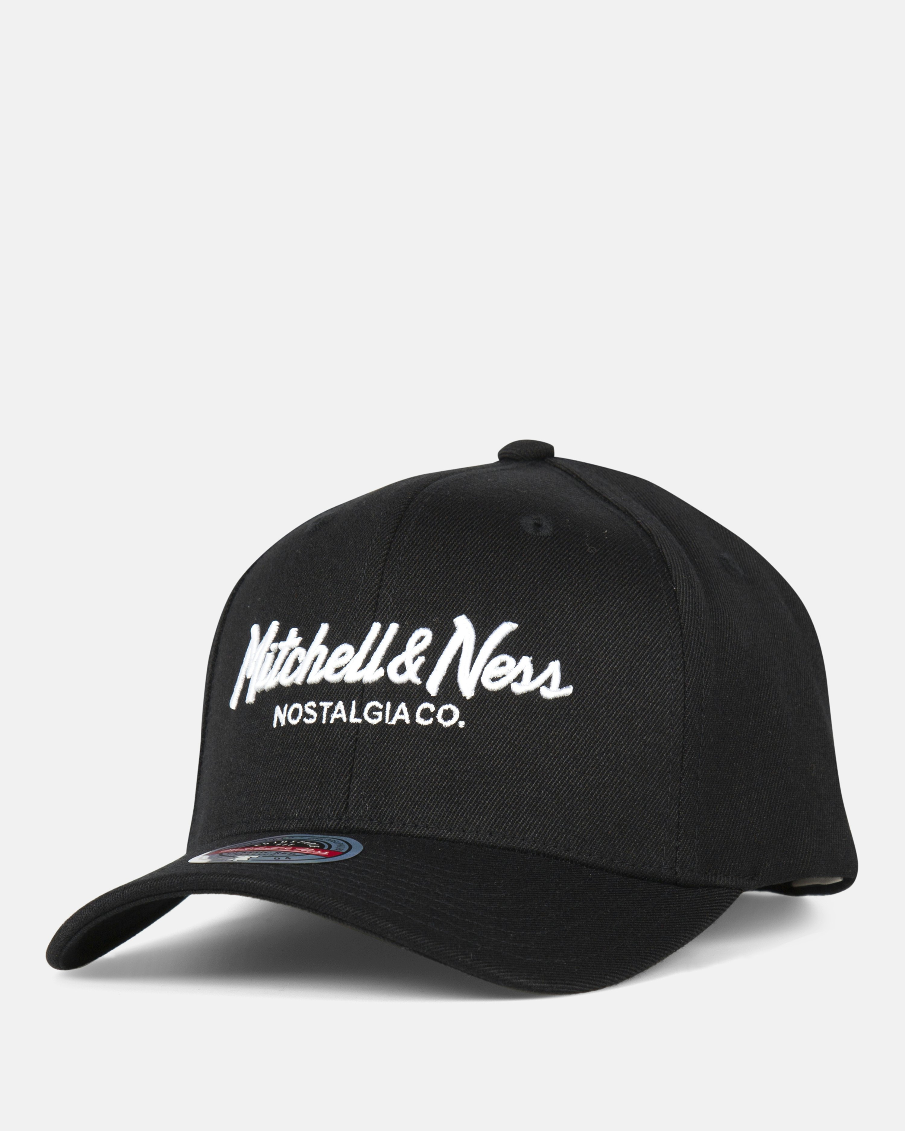 Mitchell Ness Retro Logo Cap Black Unisex Junkyard