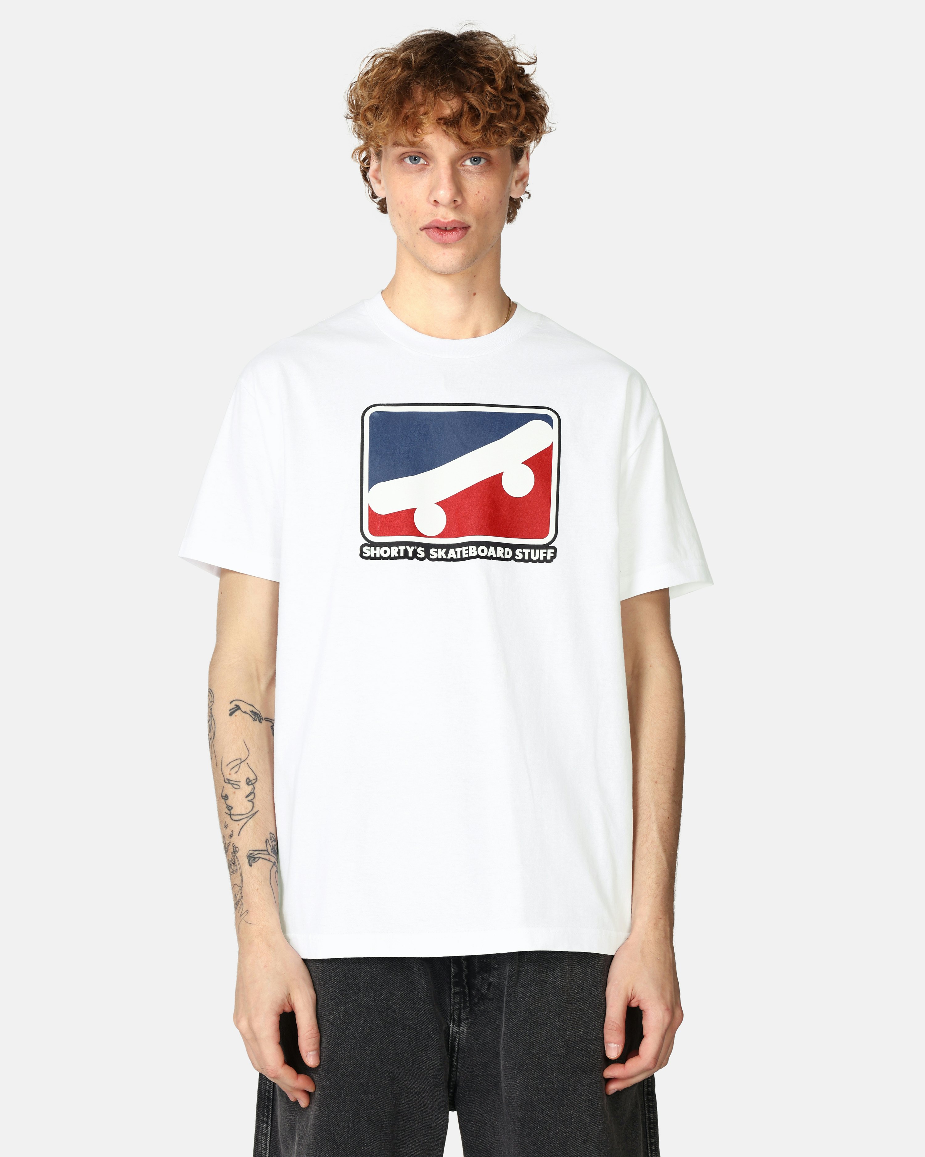 Shorty's T-Shirt - Skate Icon White, Men