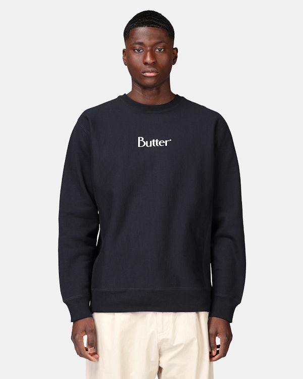 Butter Goods Classic Logo crewneck Navy til herre Junkyard