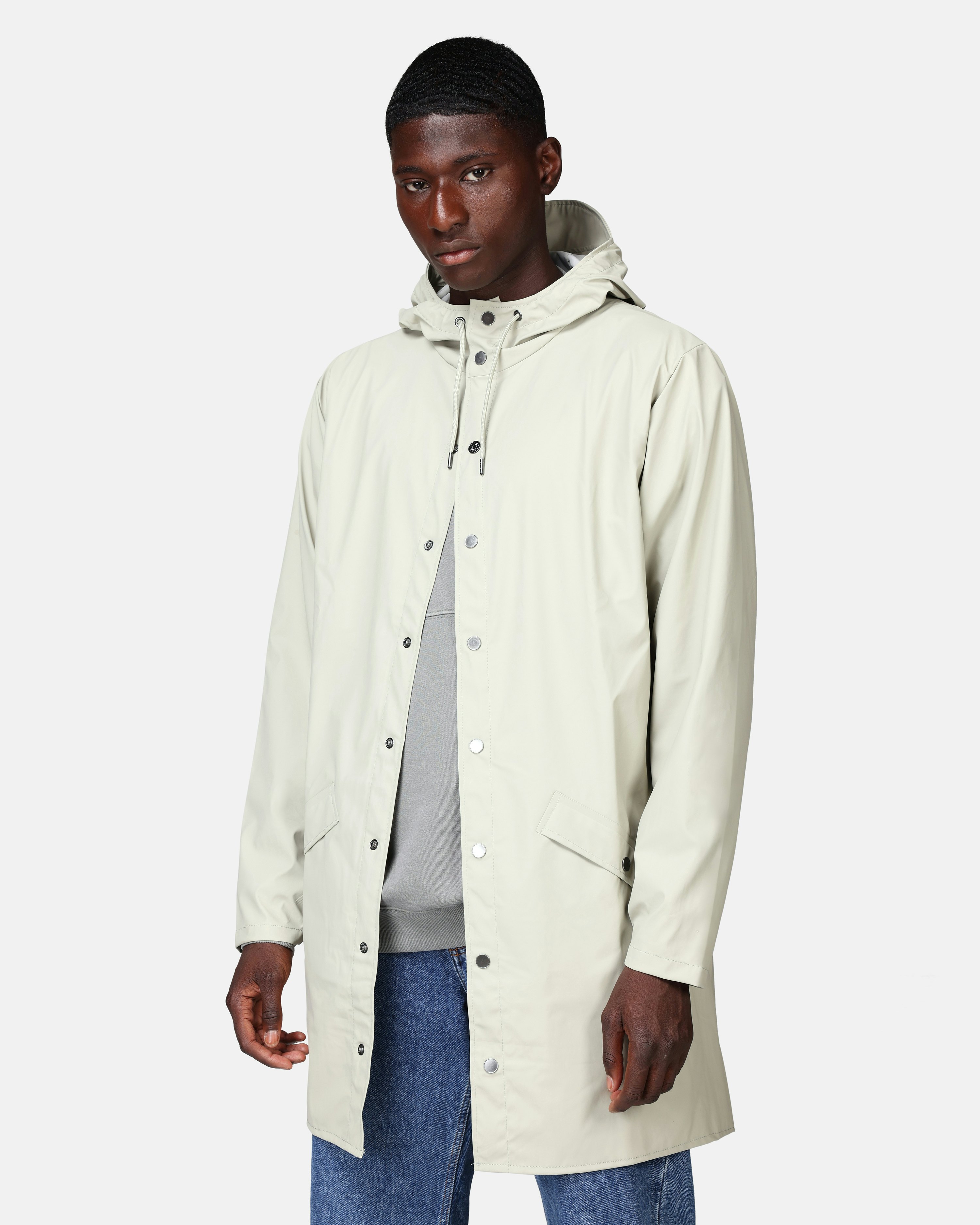 Rains long sale jacket men