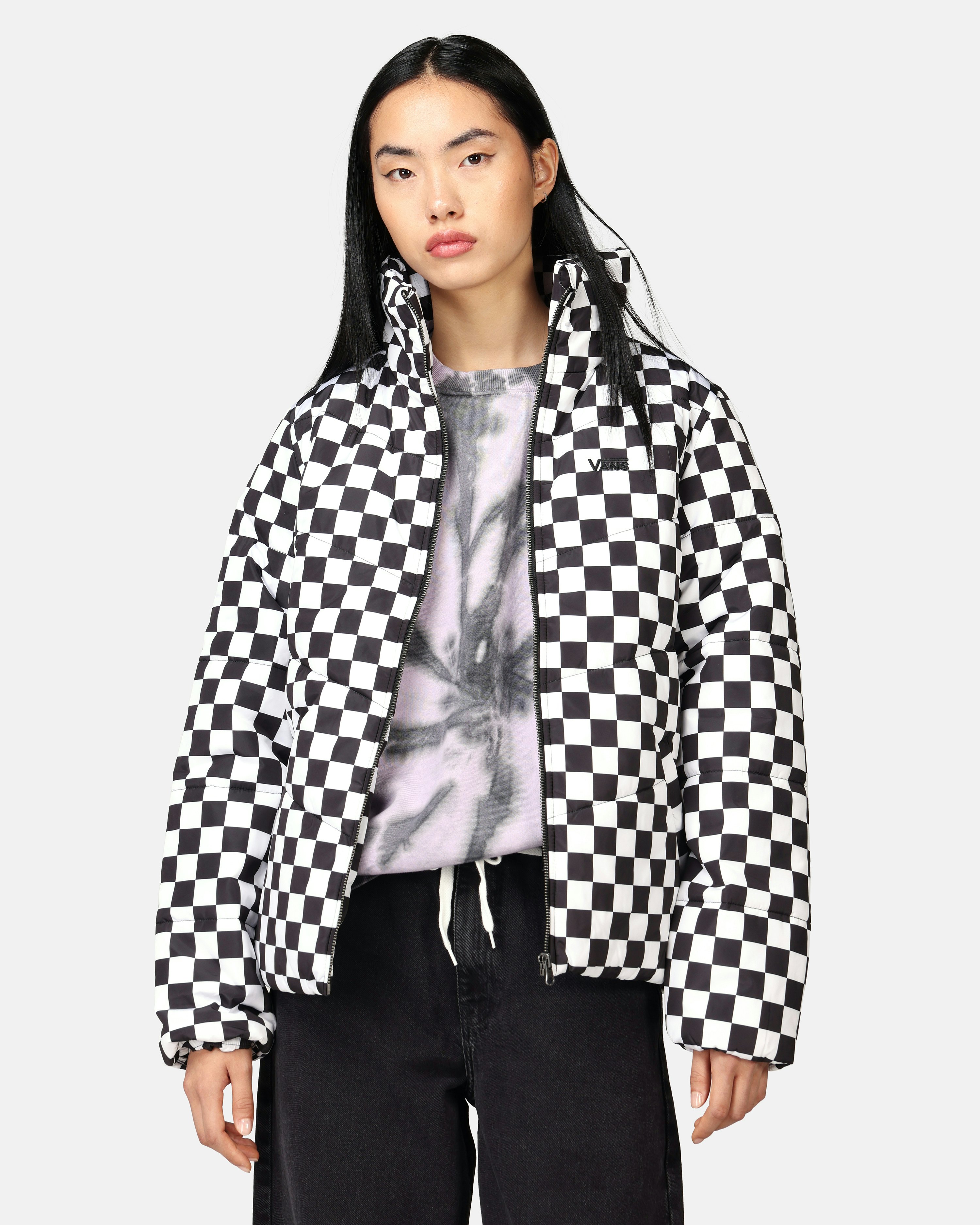 Checkered vans outlet jacket