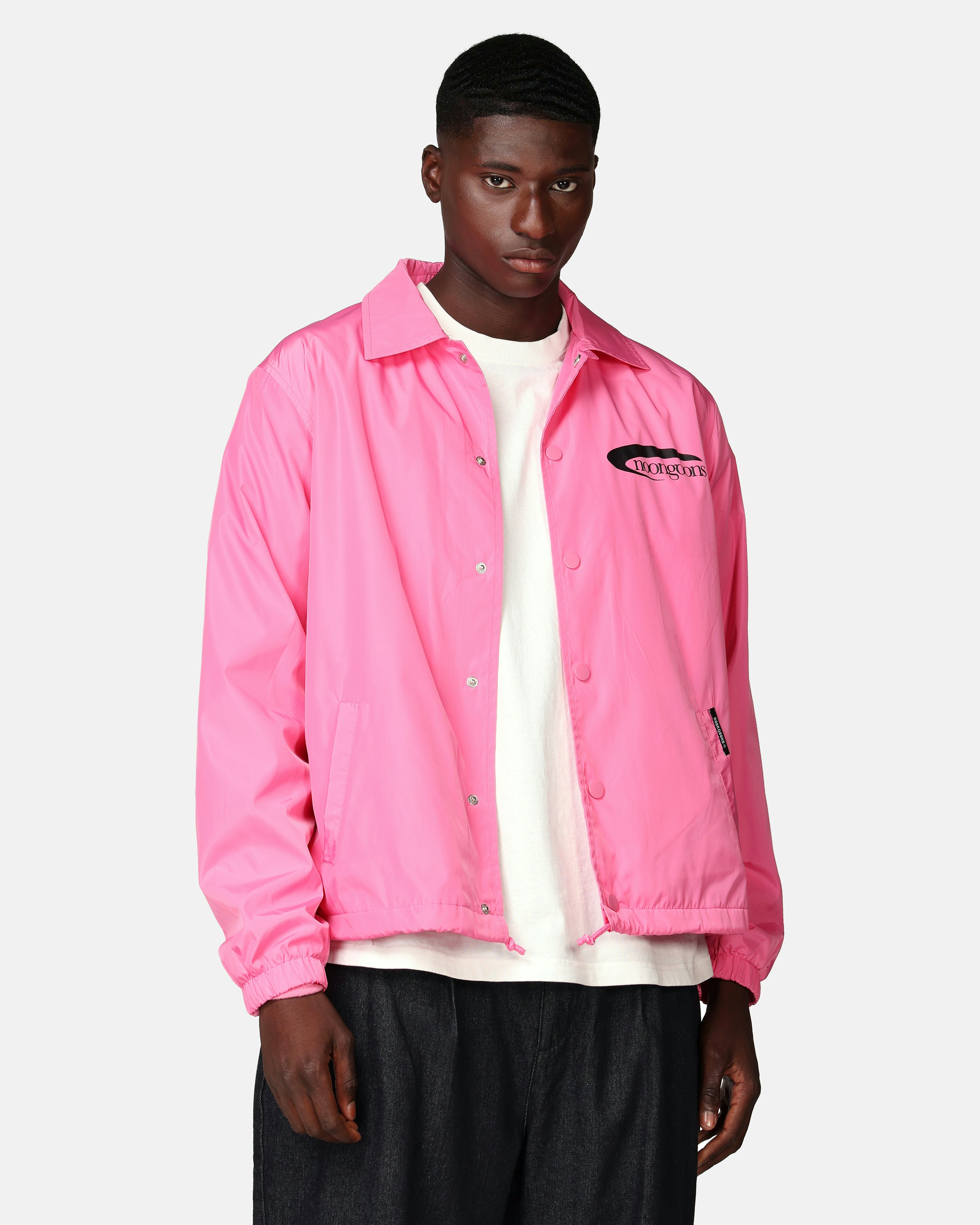 Pink on sale coach jacket