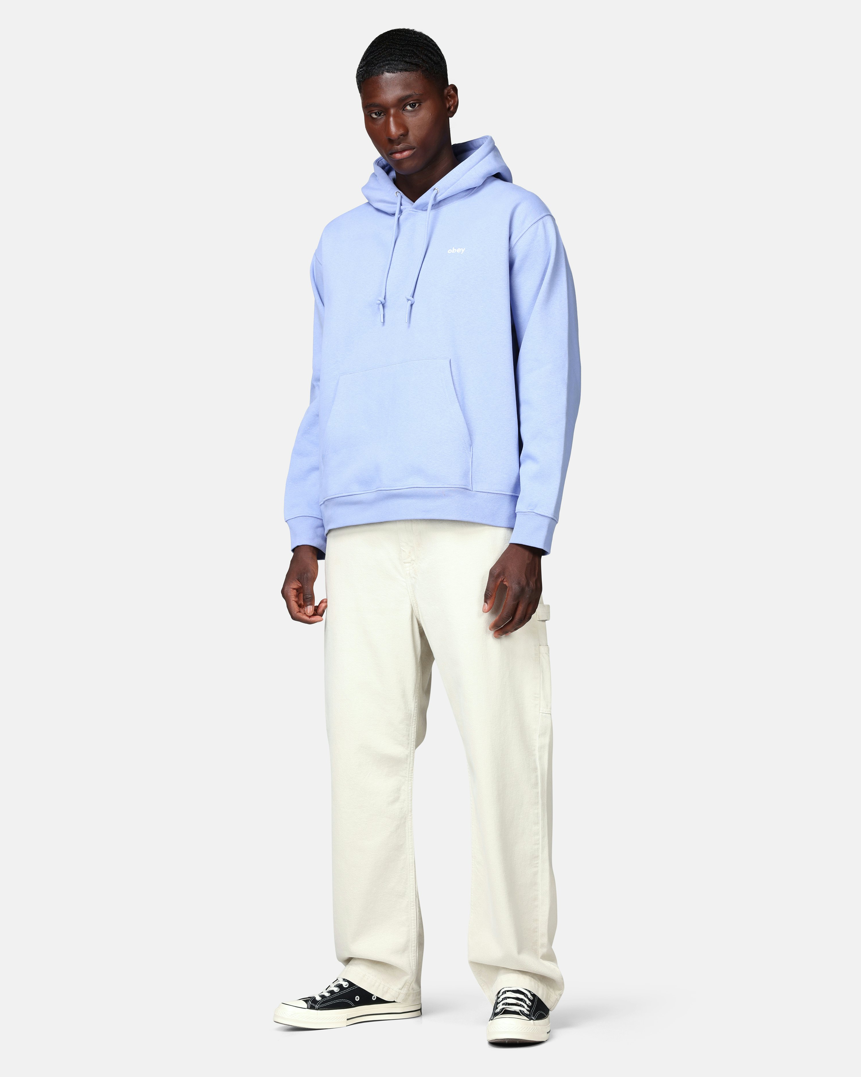 Light blue obey online hoodie