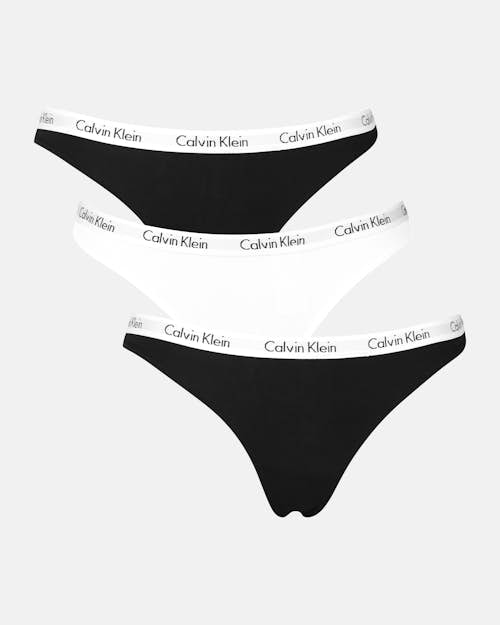 Calvin Klein Underwear Trosor - Carousel 3-Pack Thongs Svart till