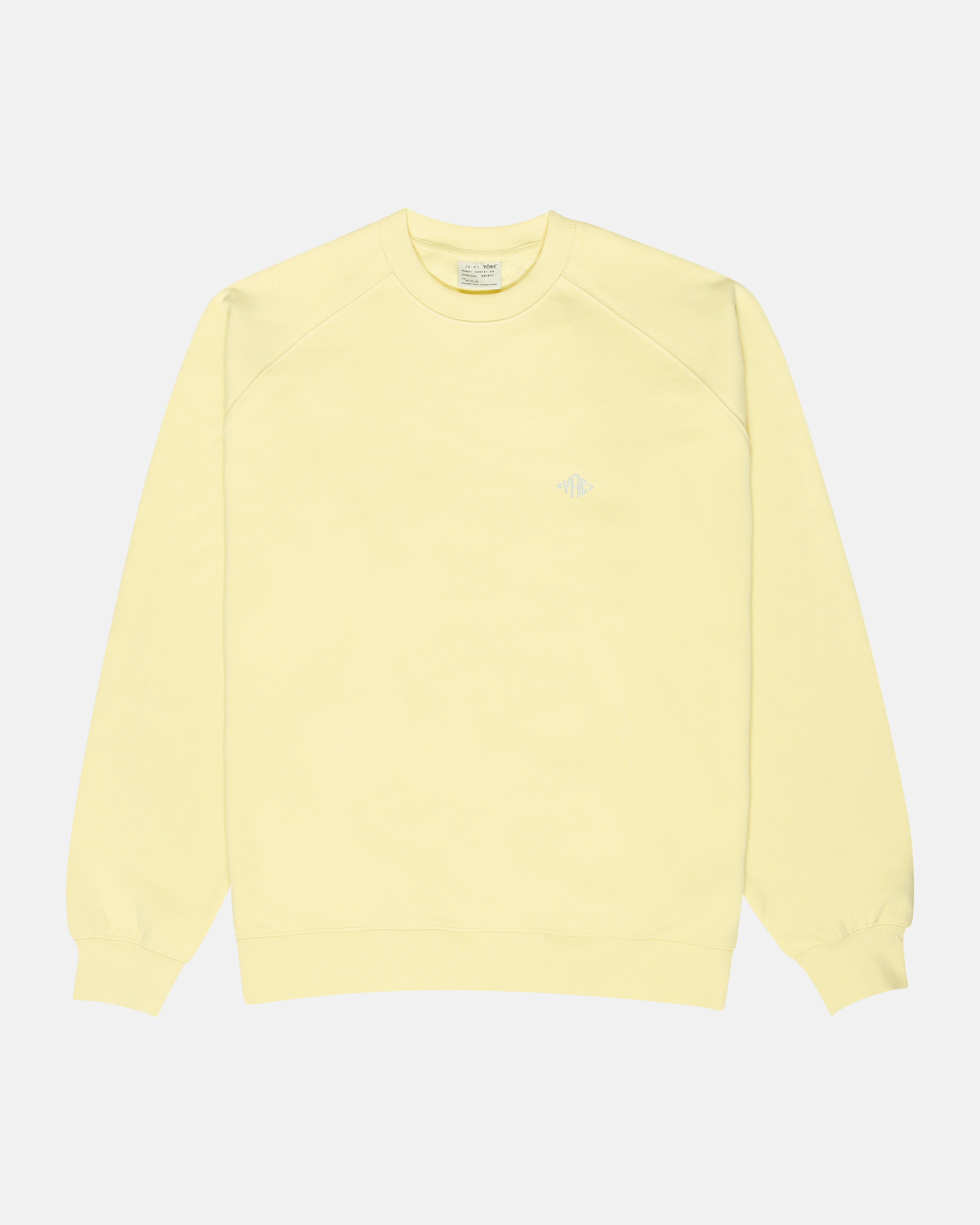 トップス YOKE INTARSIA CREWNECK SWEATER YELLOW YOKE INTARSIA CREWNECK SWEATER YELLOW