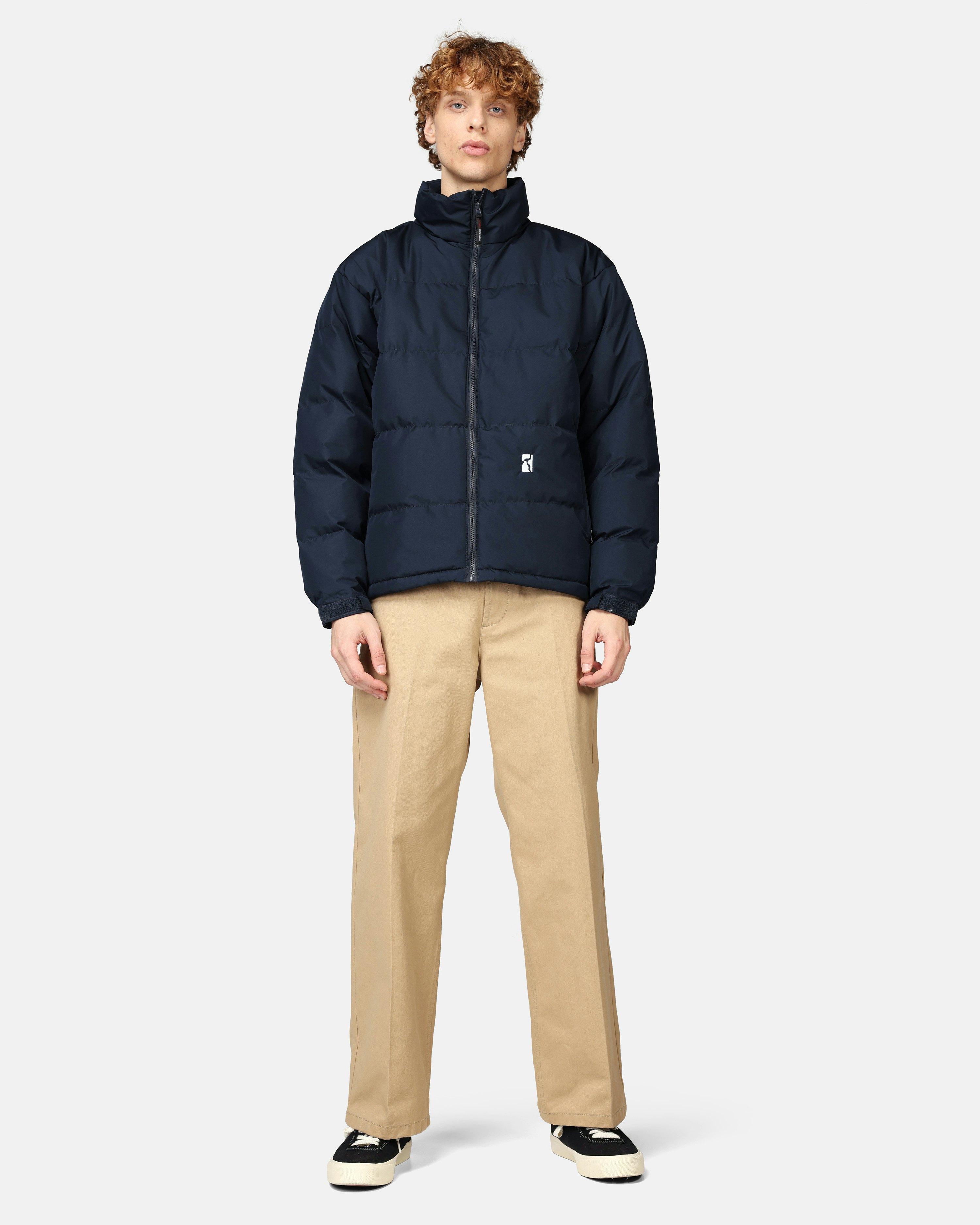 Poetic Collective Puffer Jacket Navy - ダウンジャケット