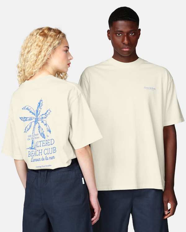 Yôke Tshirt med tryck Off white till herr Junkyard