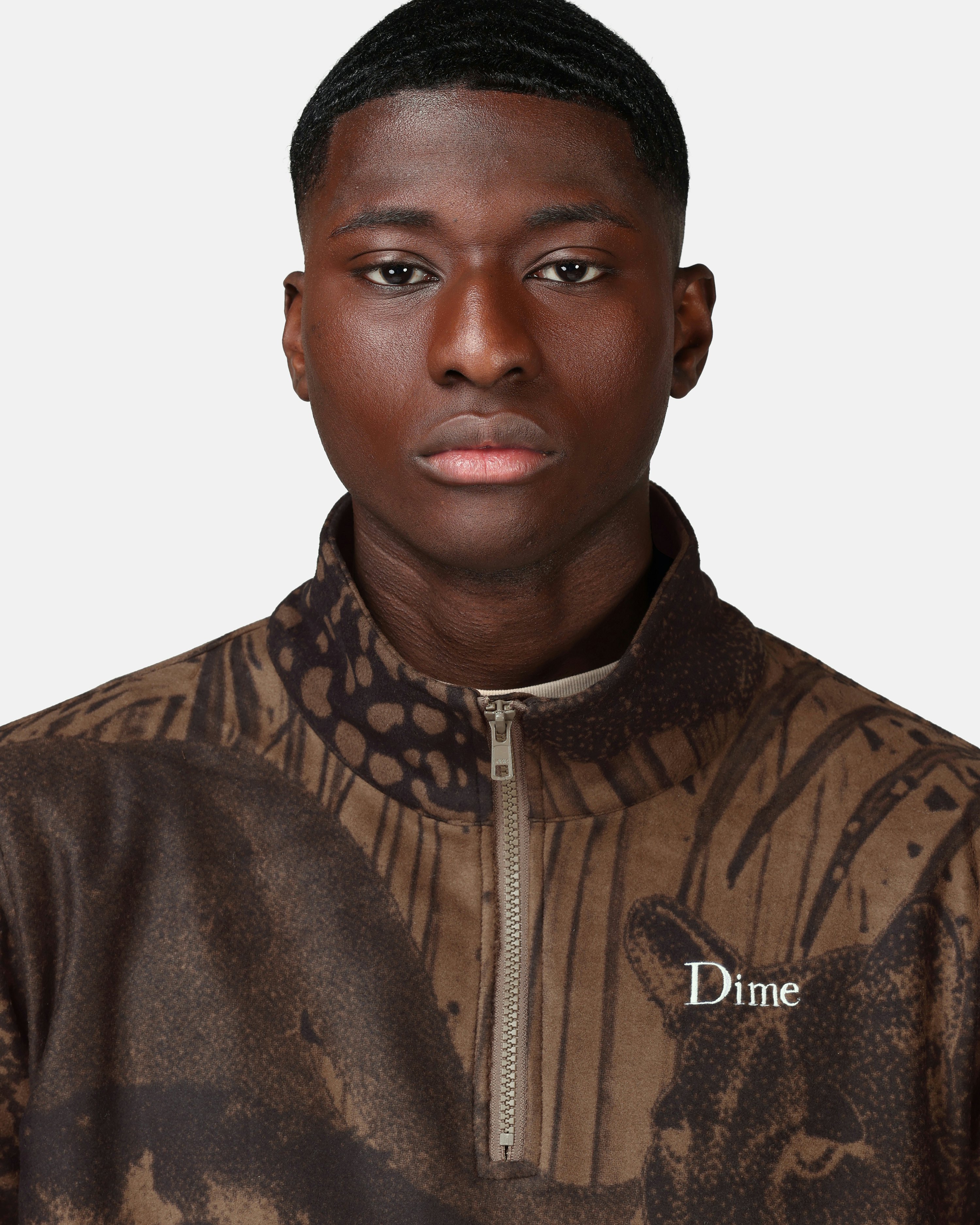 Dime Half Zip Fleece - Safari Brown | Unisex | Junkyard