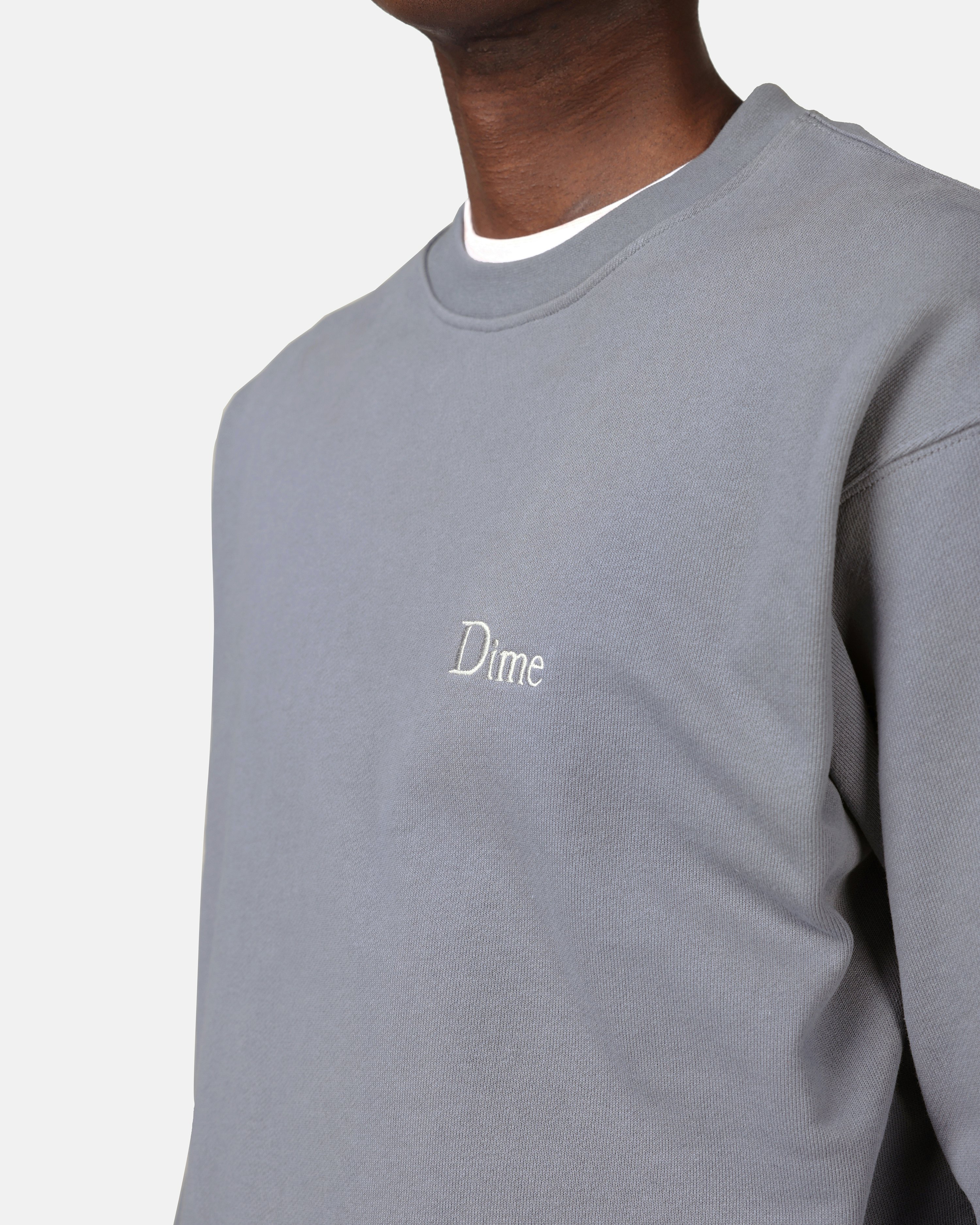 Dime Classic Small Logo Crewneck Brown | Unisex | Junkyard