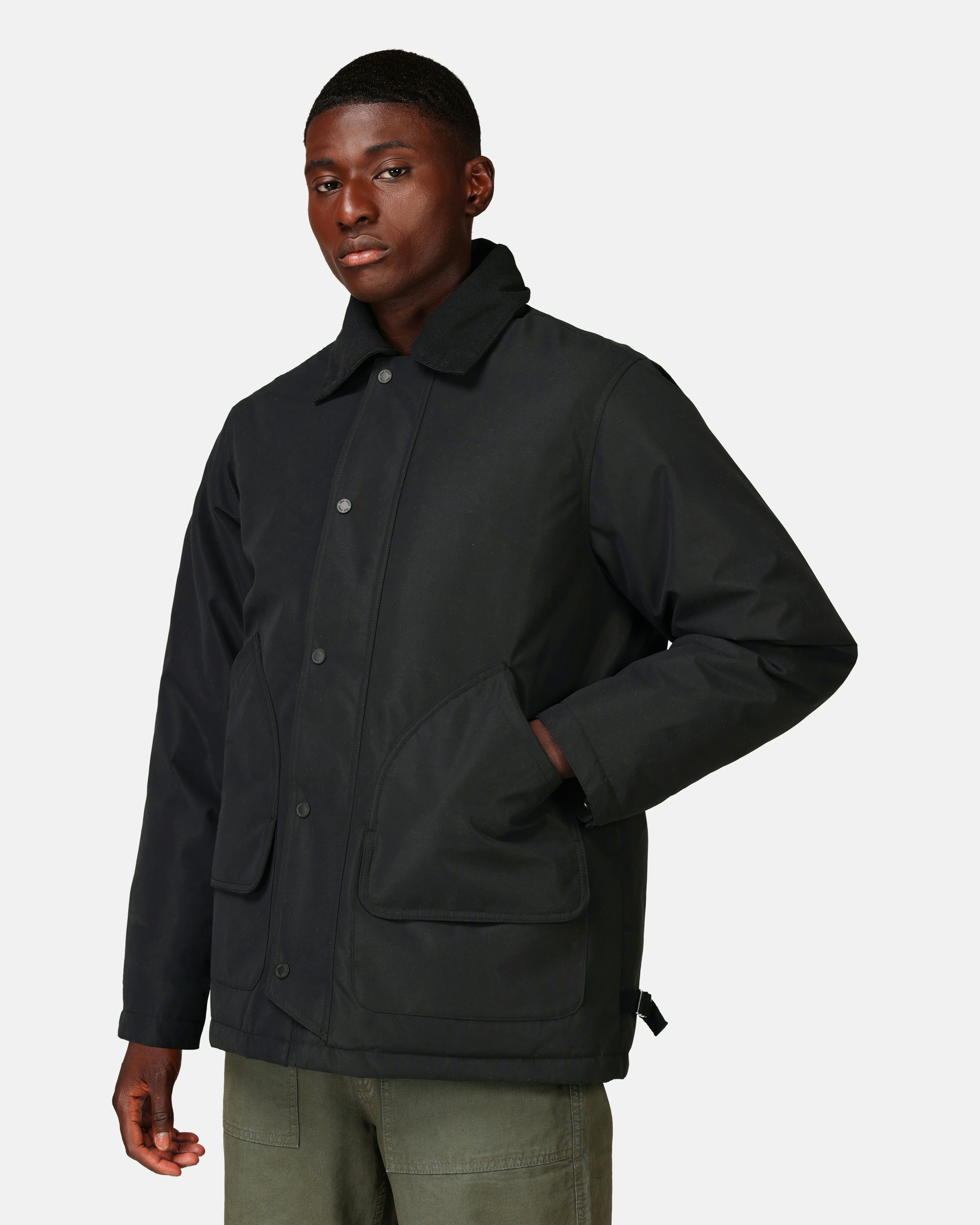 Yôke Padded Farmer Jacket Black | Men | Junkyard