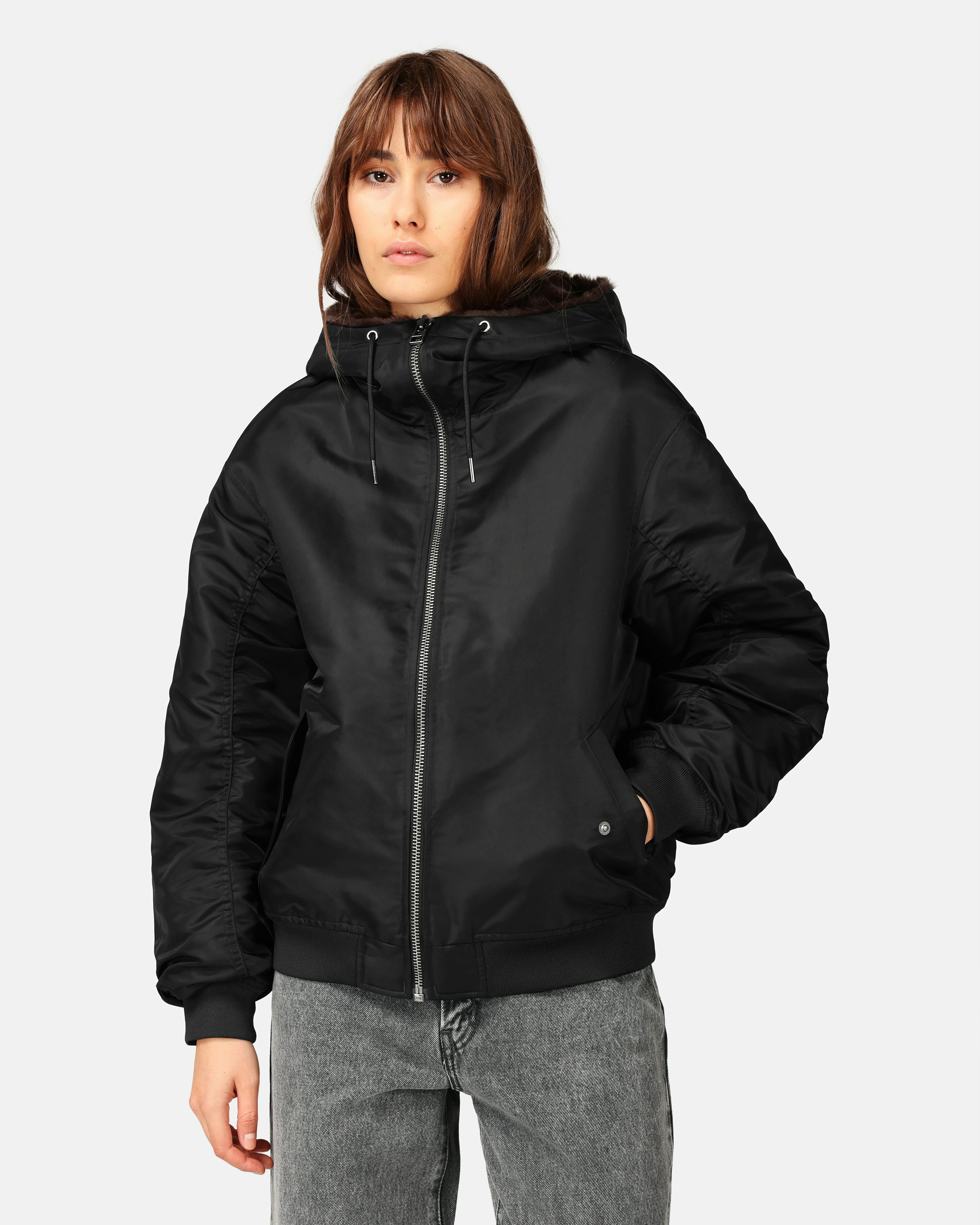 Levi's Oversized Hooded Jacket Black | Women | Junkyard