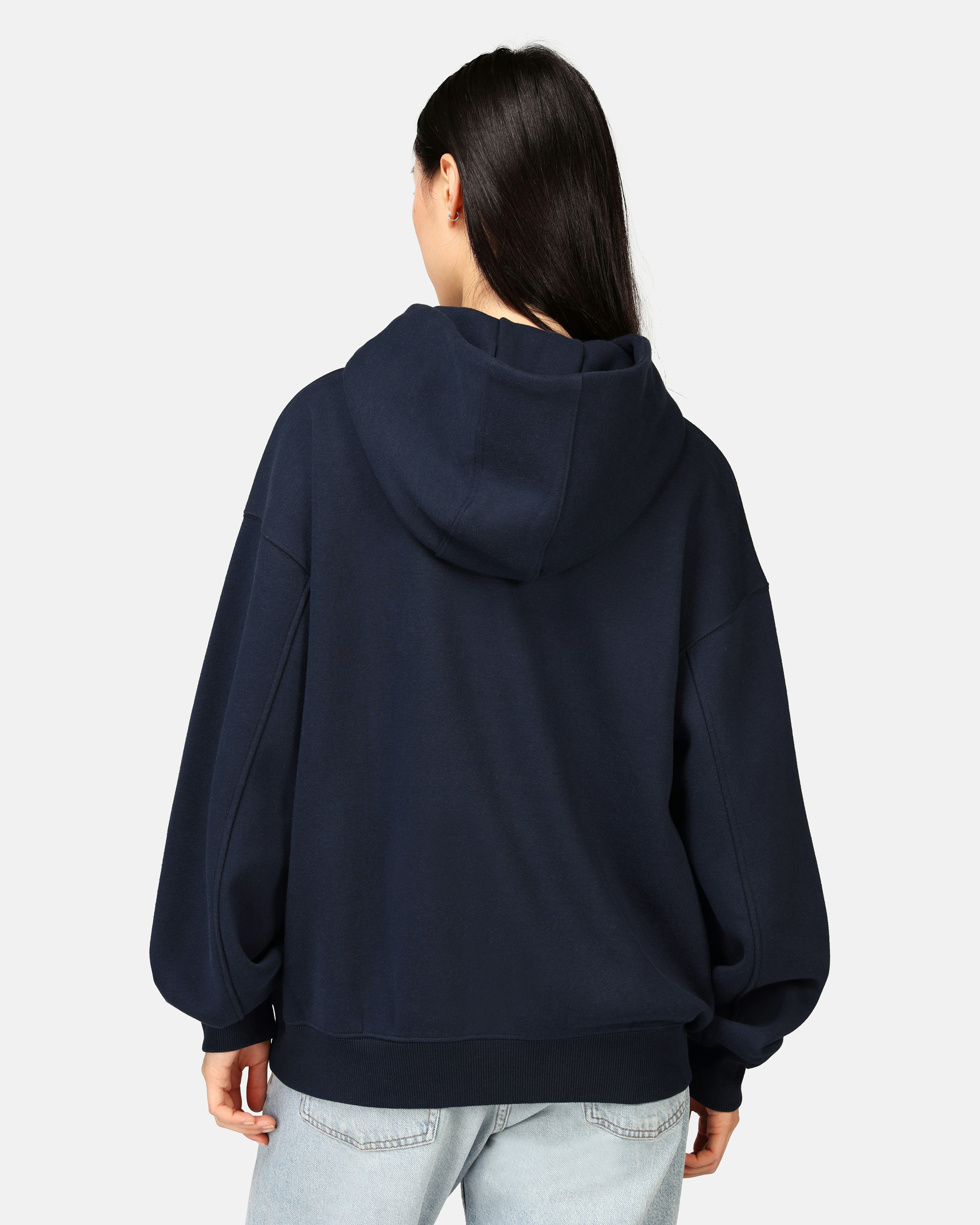 JUNKYARD Close Up Printed Hoodie Navy | Unisex | Junkyard