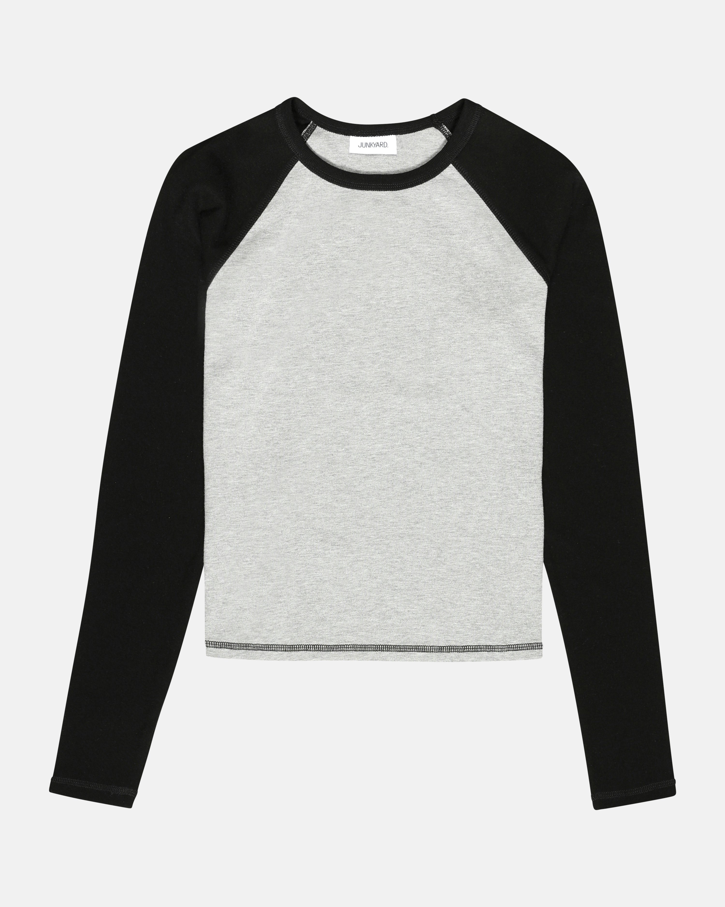 JUNKYARD Ragdoll Raglan Longsleeve Grey melange | Women