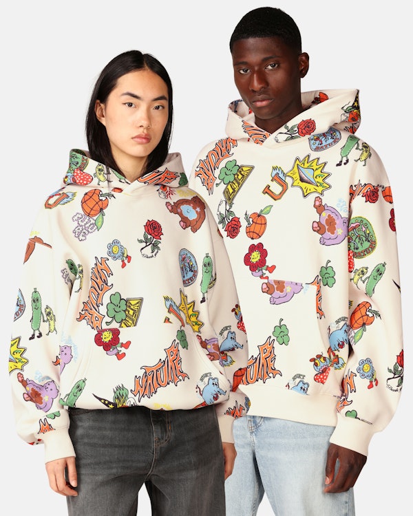 JUNKYARD Close Up Printed Hoodie Multi Unisex Junkyard