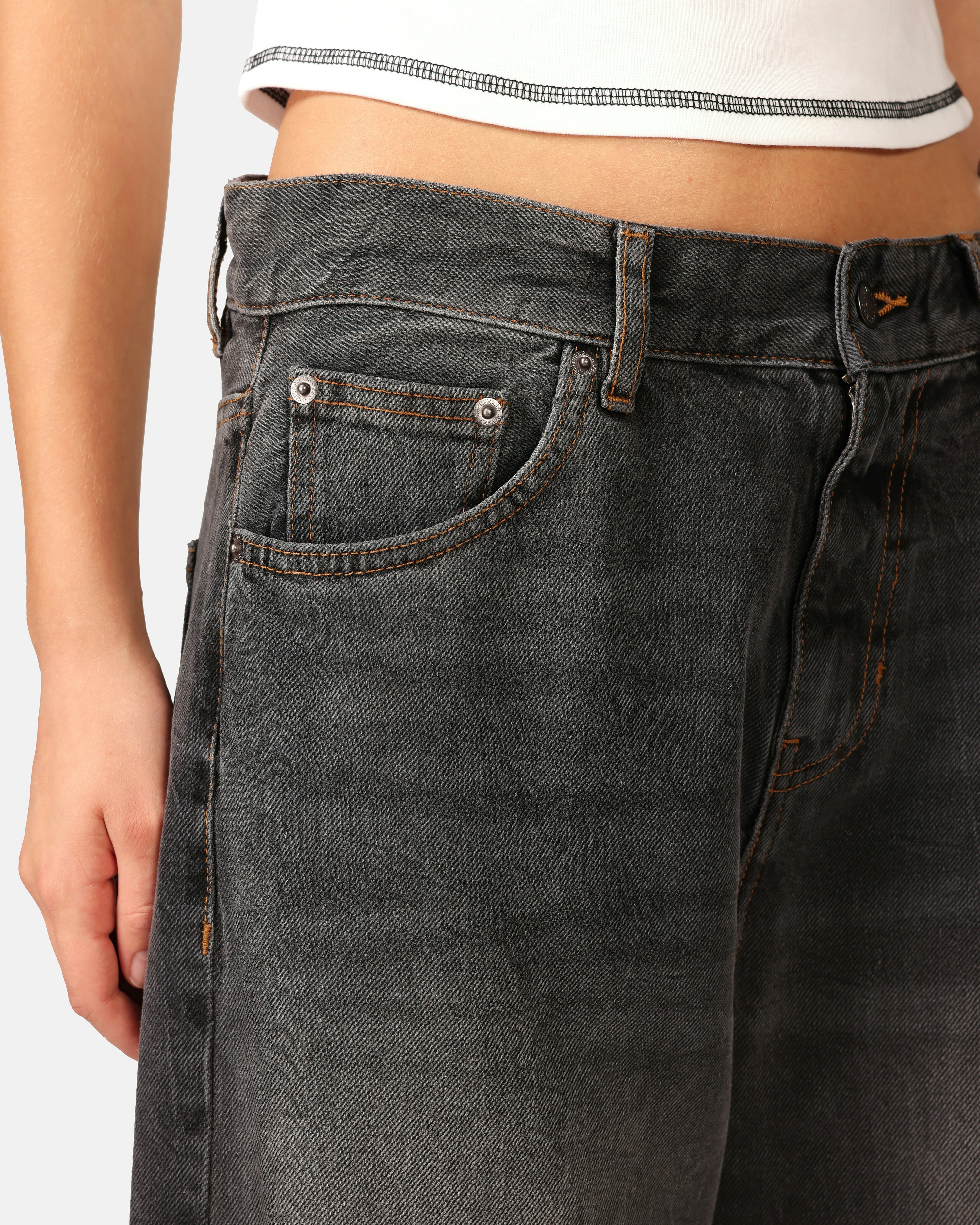 JUNKYARD Wide AF Jeans Black denim | Women | Junkyard