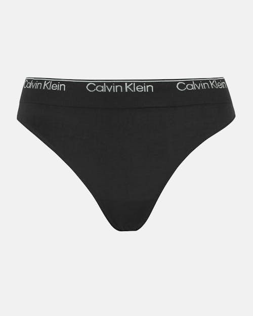 Bralette And Thong Set Textured Plaid_black Calvin Klein Underwear