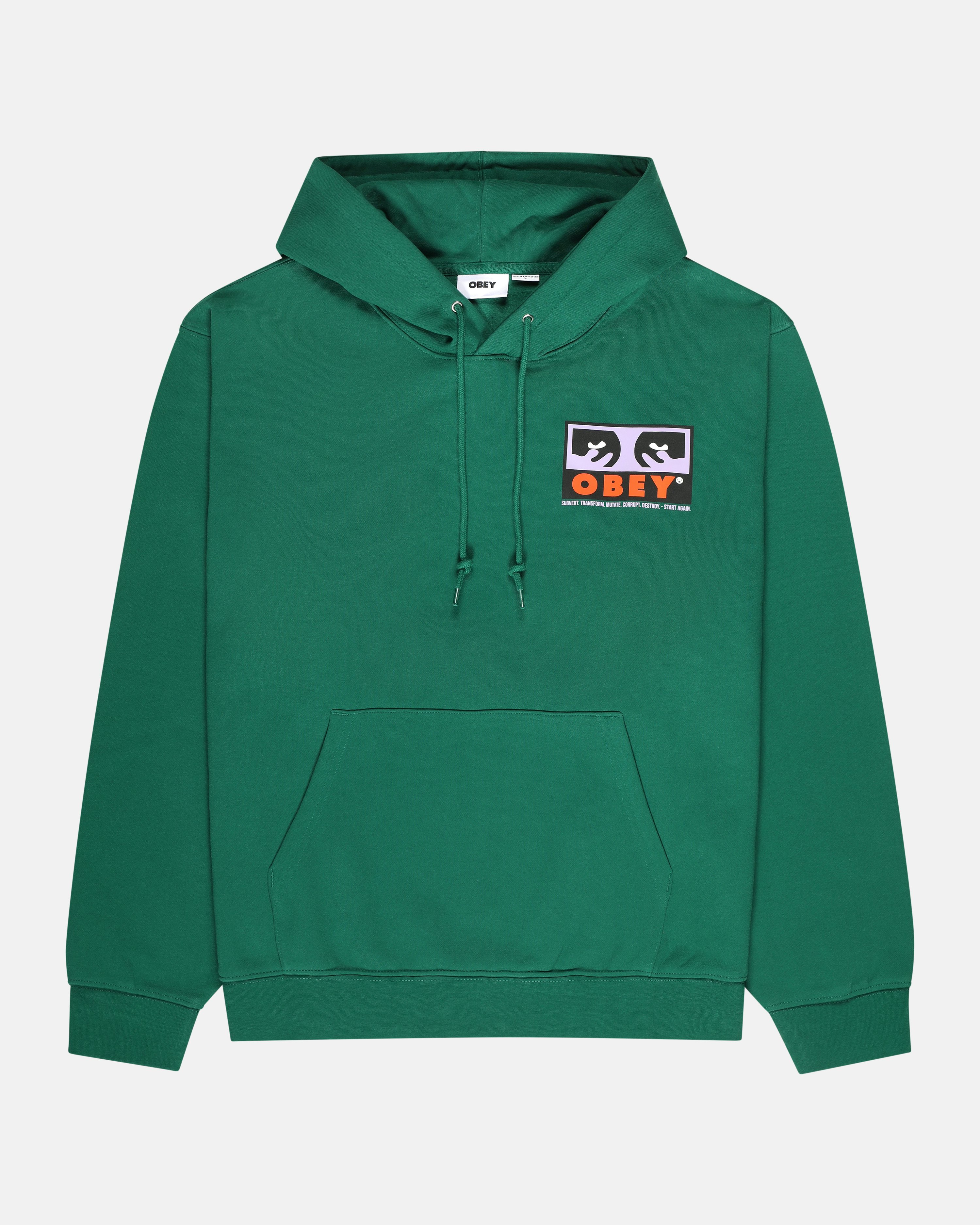 Obey Subvert Premium Hoodie Green Men Junkyard