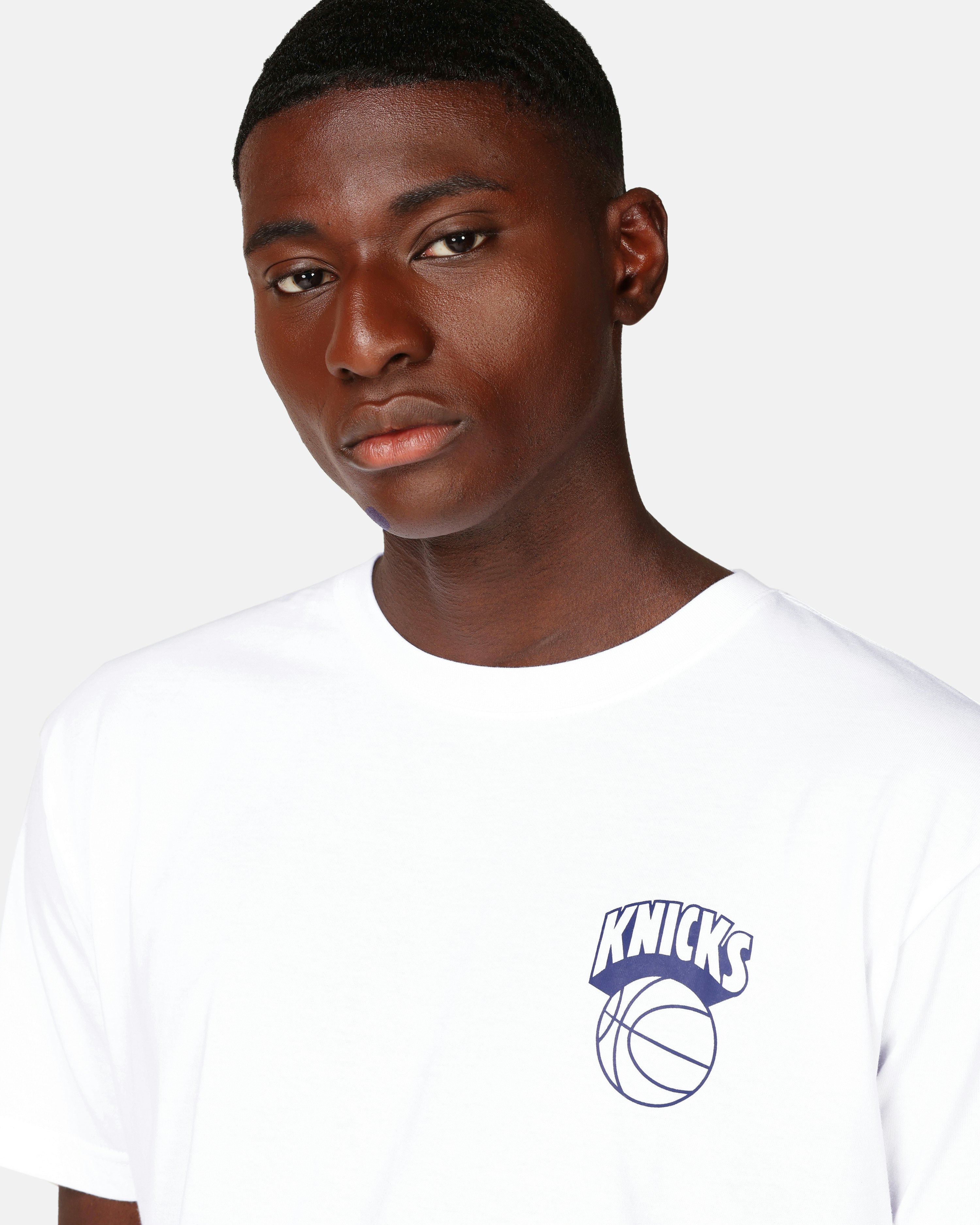 Mitchell & Ness Merch Take Out NBA Tee New York Knicks white T