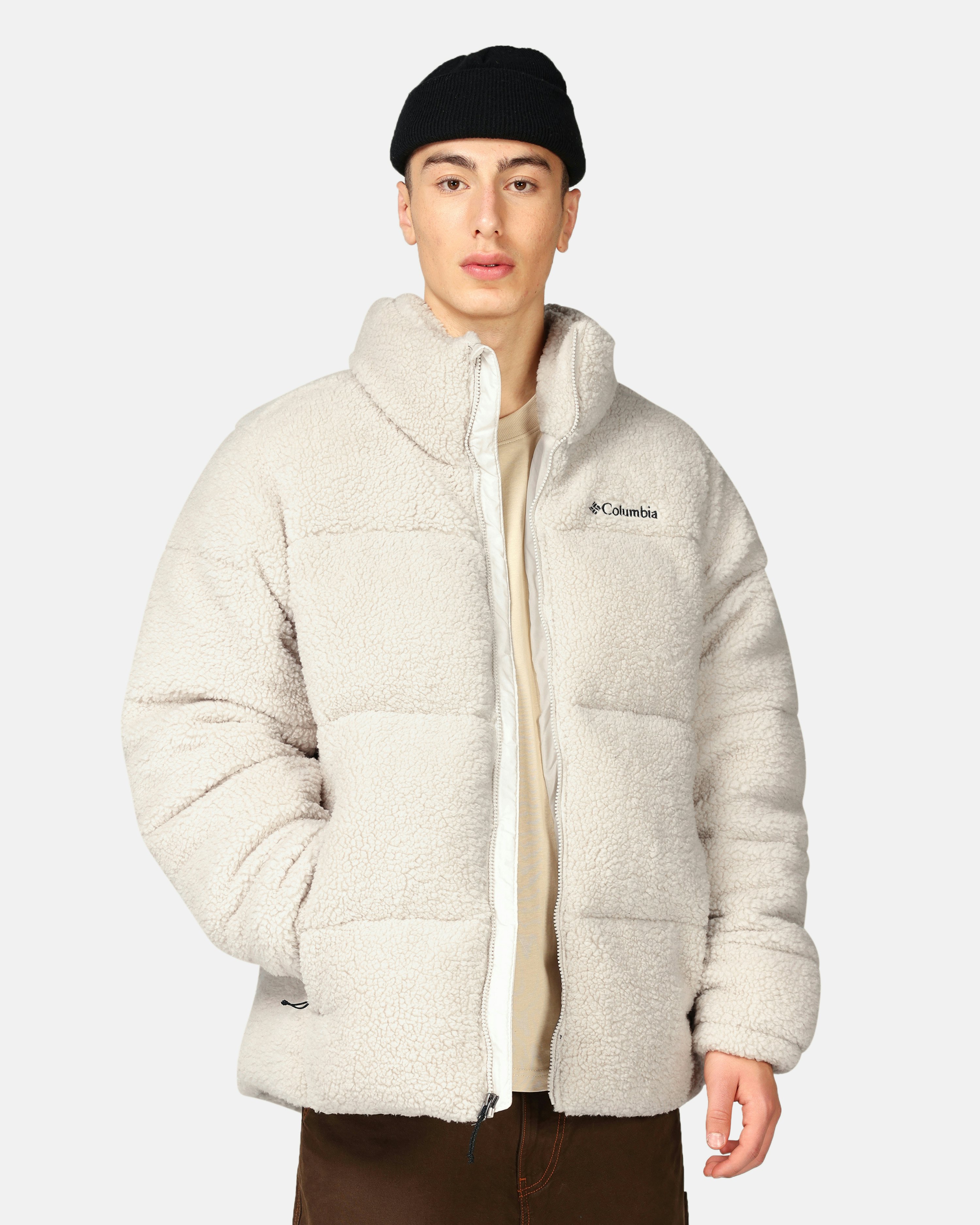 Dime Puffer jacket - Contrast Puffer Jacket Off white | Men | Junkyard