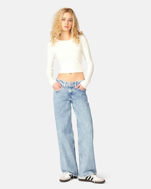 TRUE RELIGION Bobbi Cargo Jeans Blue | Women | Junkyard