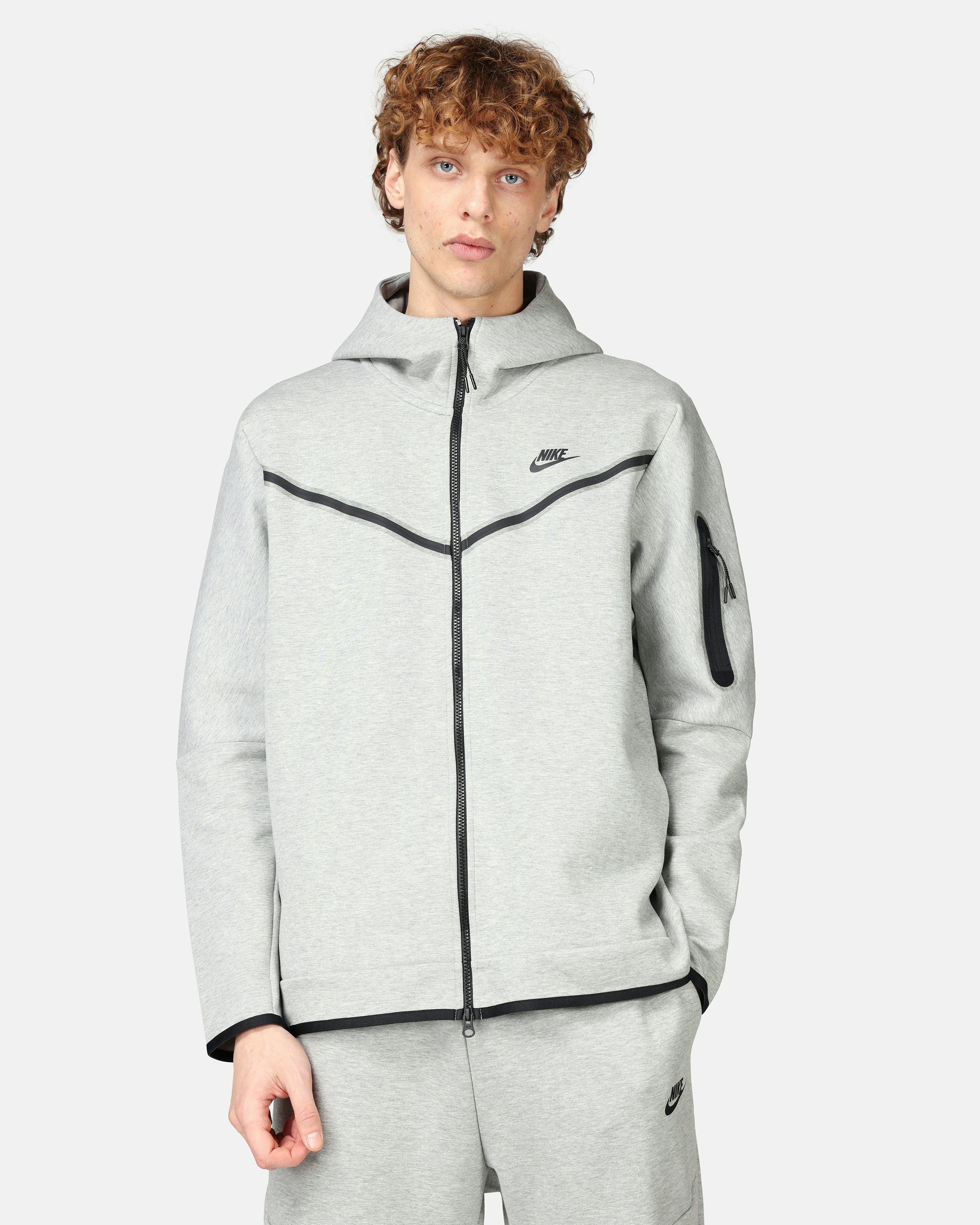 Nike Hoodie - Tech Fleece Dark grey melange | Unisex | Junkyard