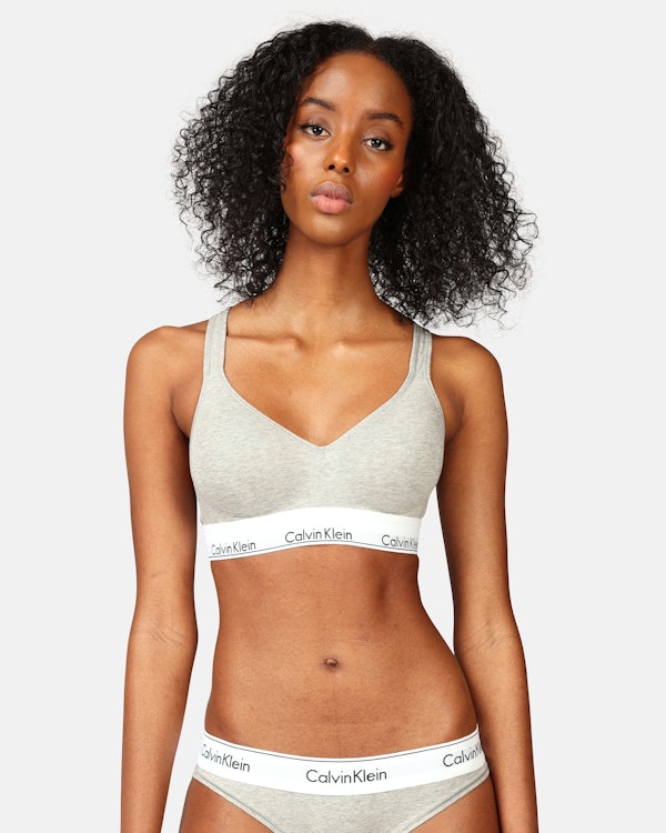 Vertrek naar venster Tienerjaren Calvin Klein Underwear Bra - Modern Cotton Lift Bralette Grey | Women |  Junkyard