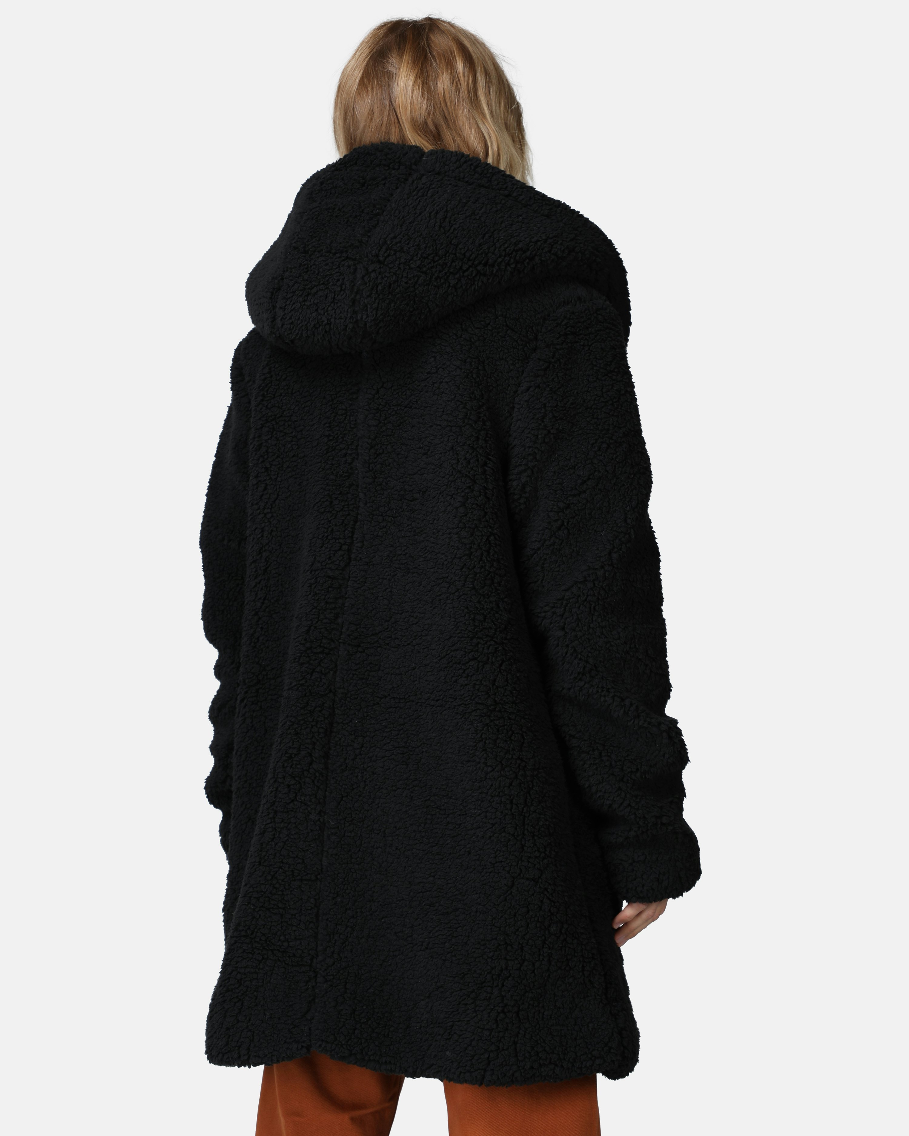 Urban Classics Jacket Sherpa Women Black | - Junkyard 