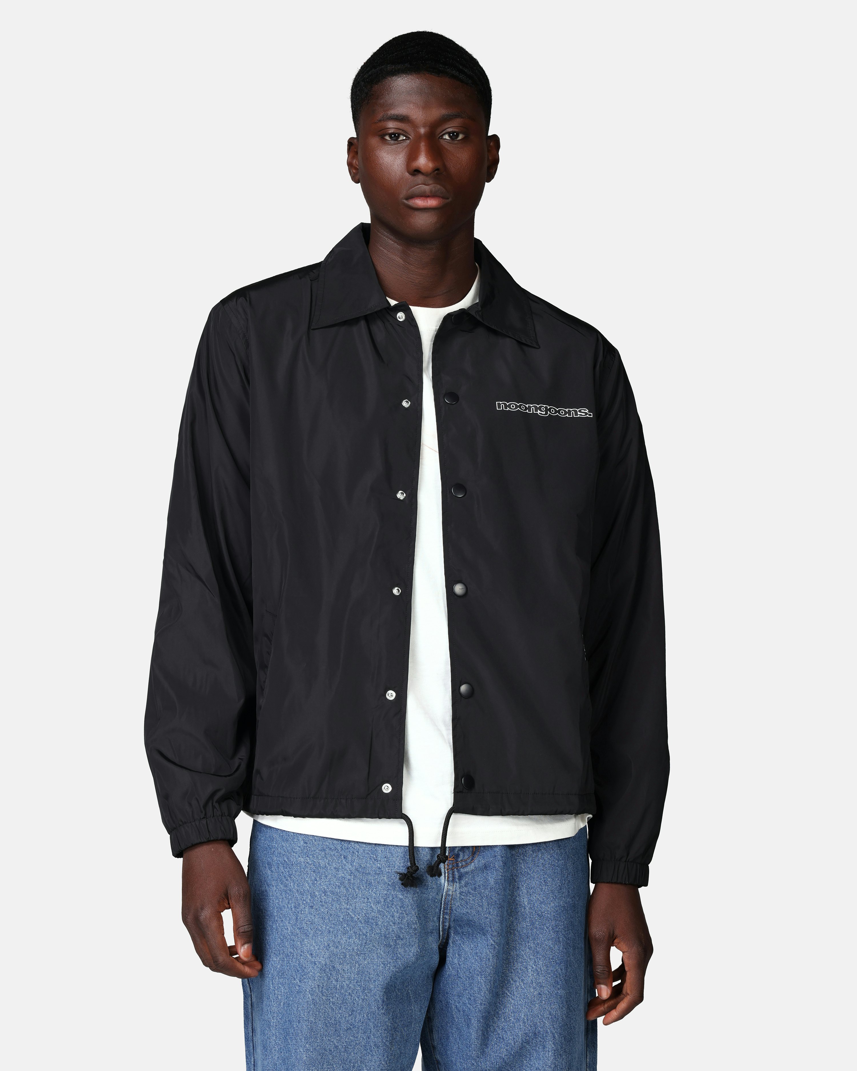 Noon Goons Jacket - 909YLON Coaches Black | Men | Junkyard