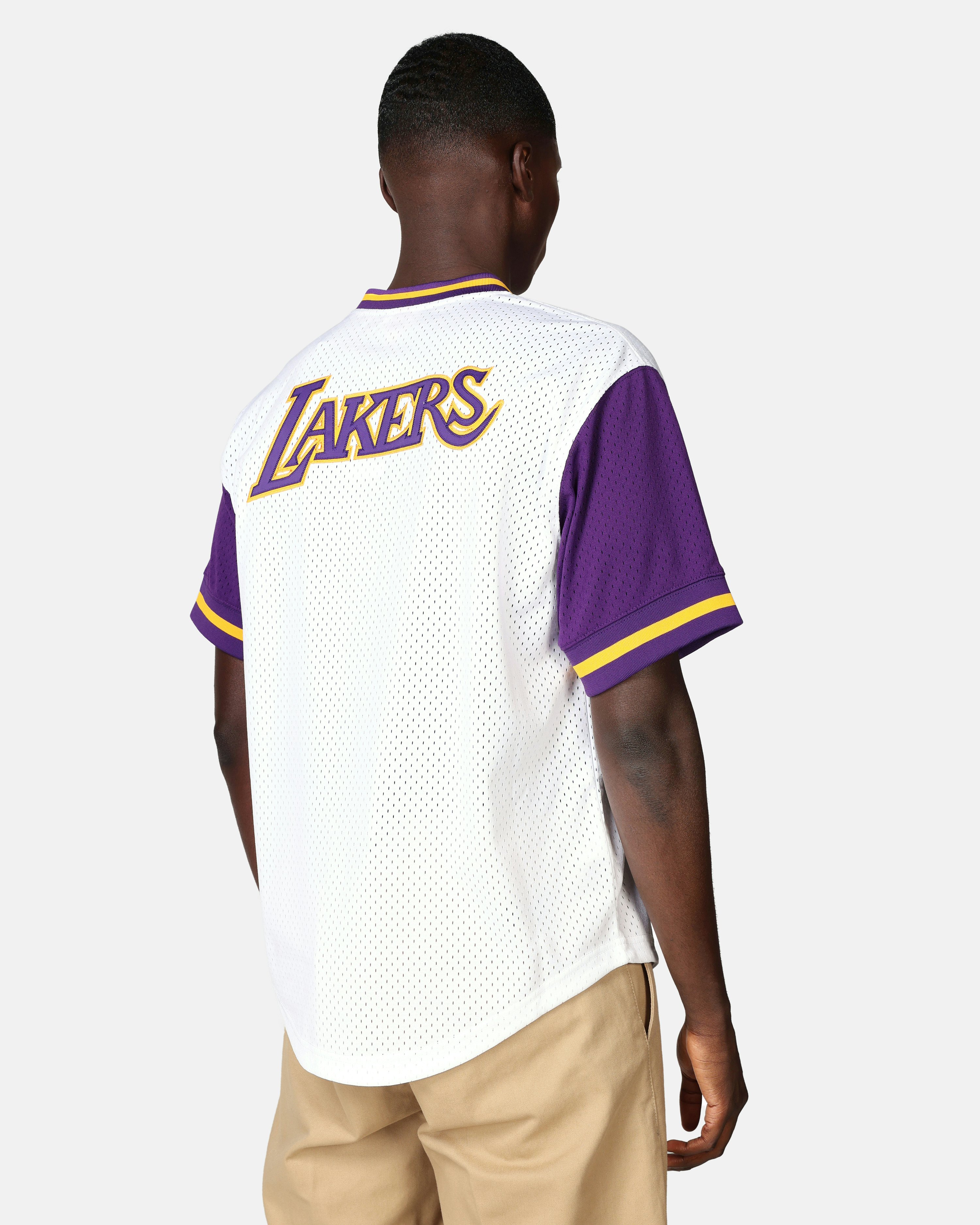 Mitchell & Ness T-shirt - Fashion Mesh V-Neck Los Angeles Lakers