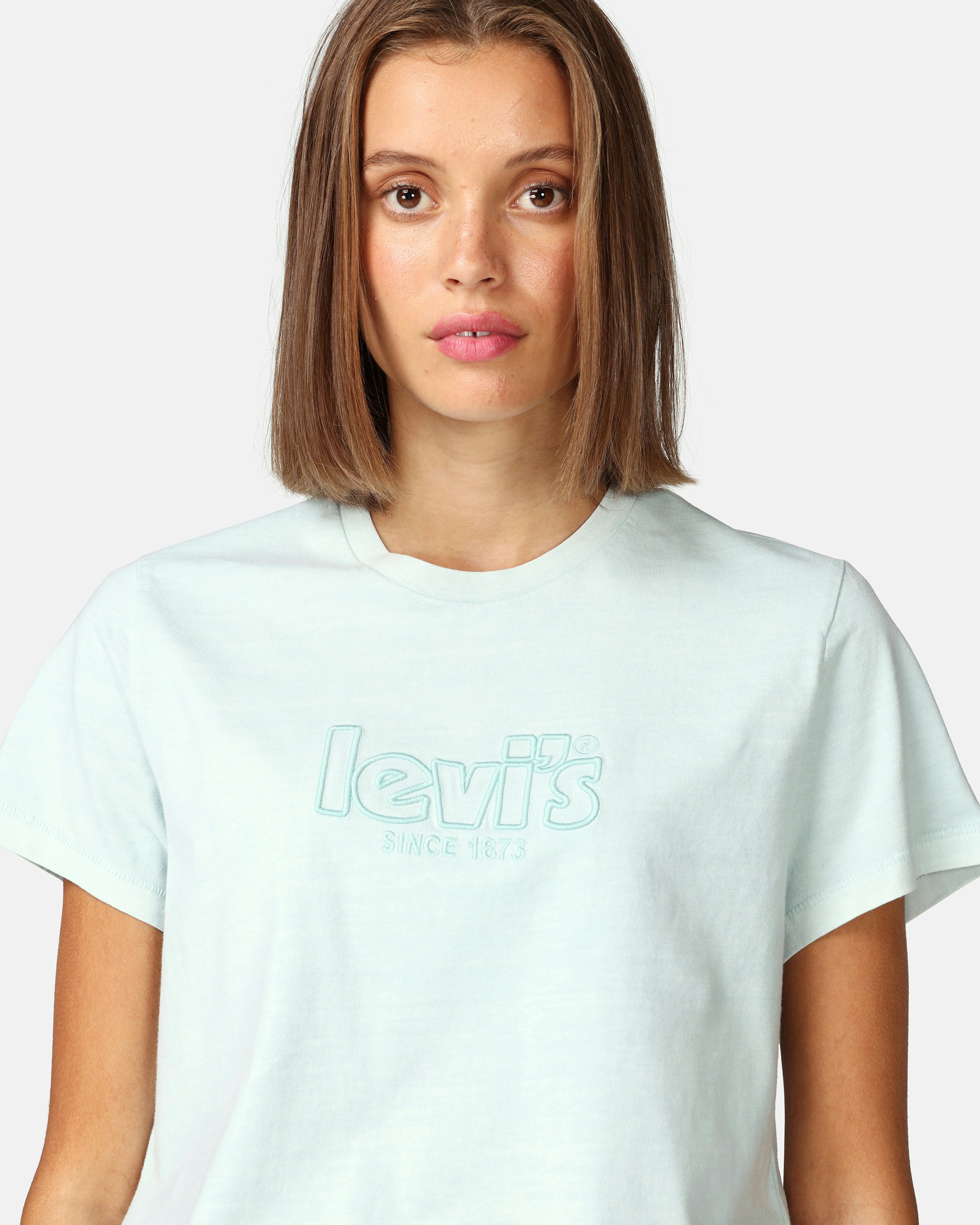Levis T-shirt Classic Ljusgrå till dam | Junkyard