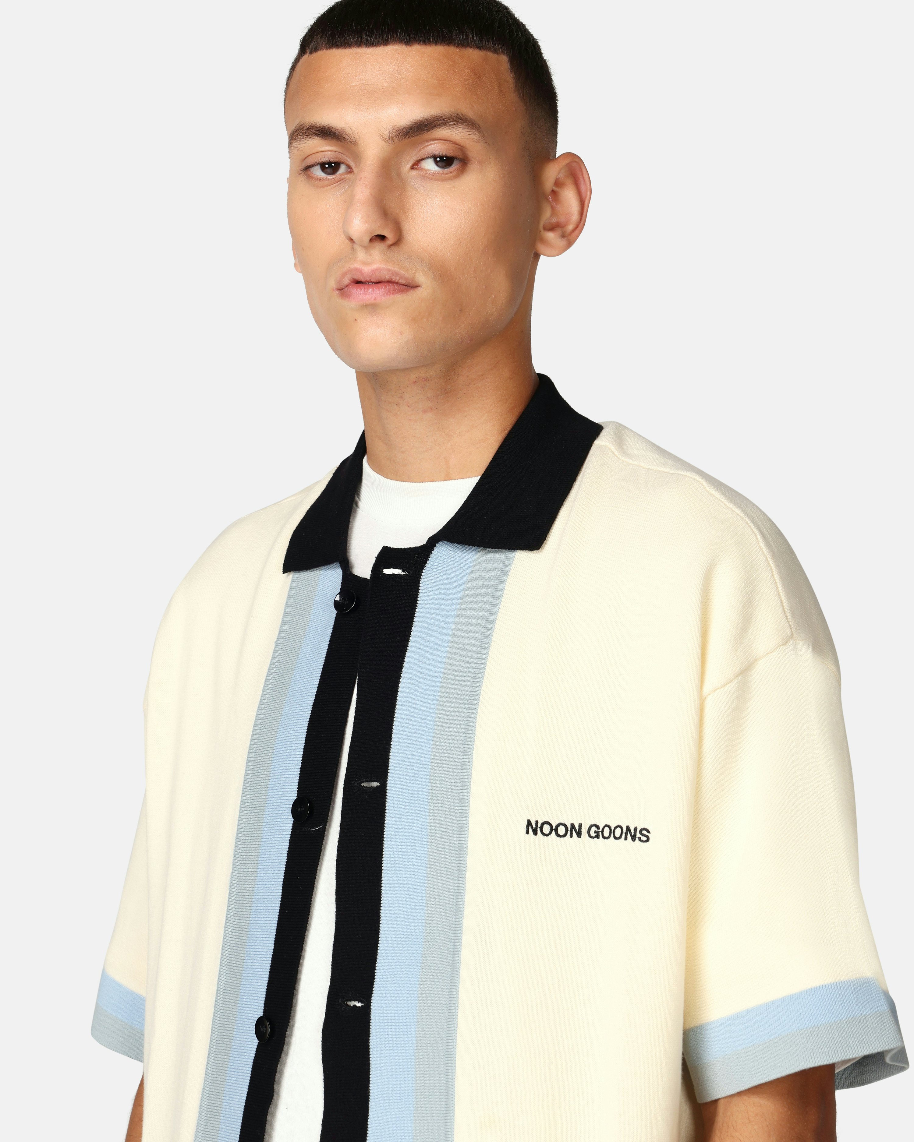 Noon Goons Shirt - Boulevard Knit Cream | Men | Junkyard