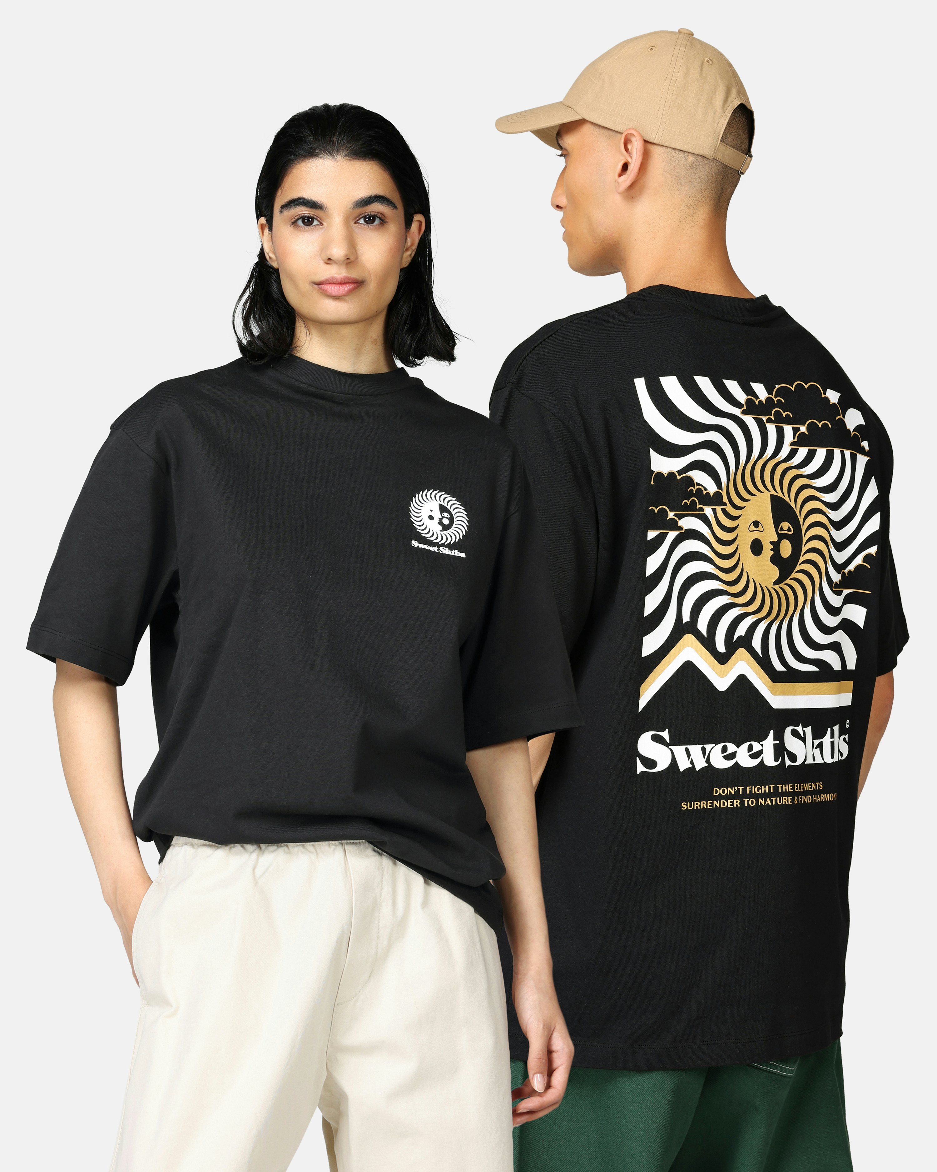 SWEET SKTBS T-Shirt Loose Sun Black | Unisex | Junkyard