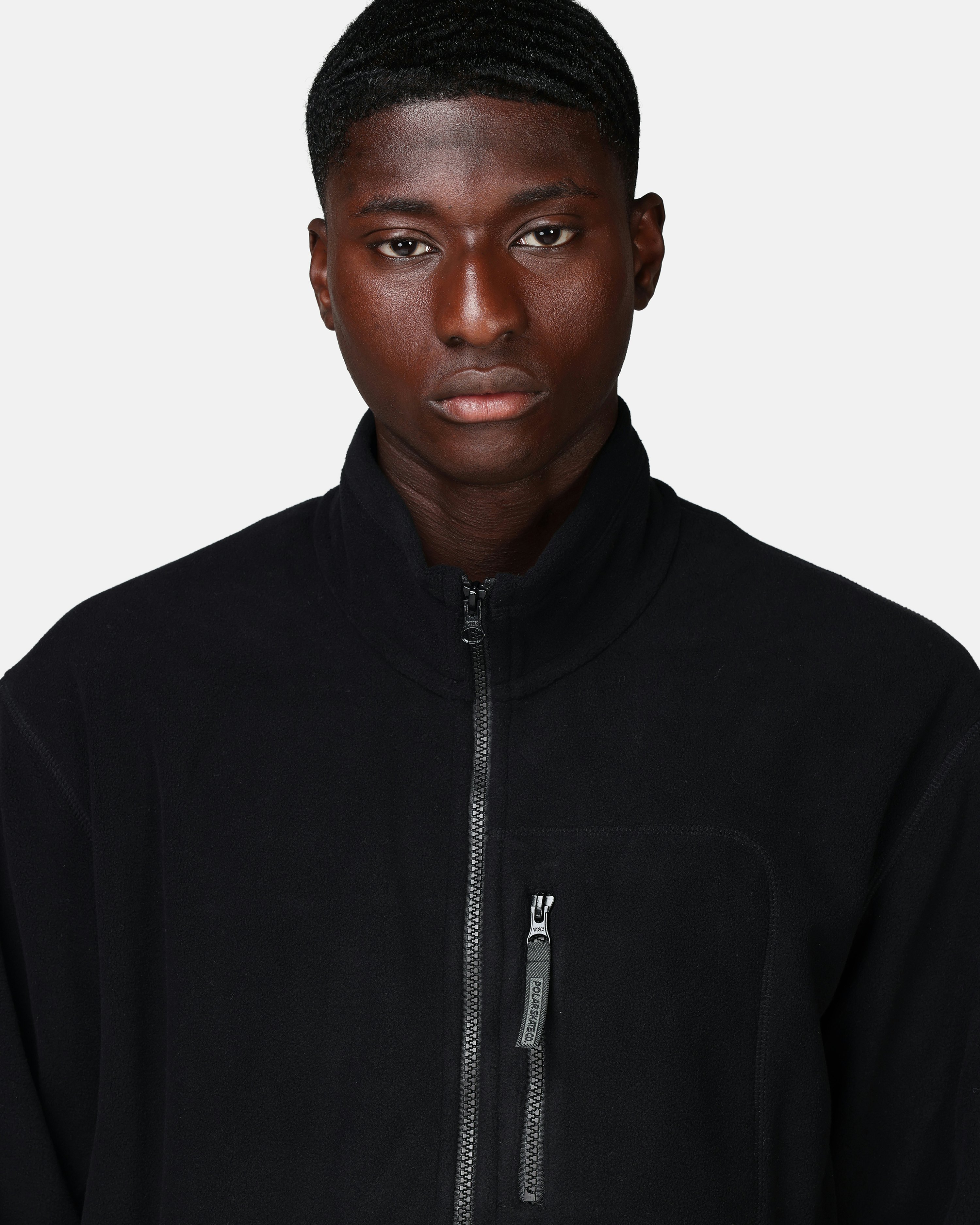 Polar Skate Co. Jacket - Basic Fleece Black | Men | Junkyard