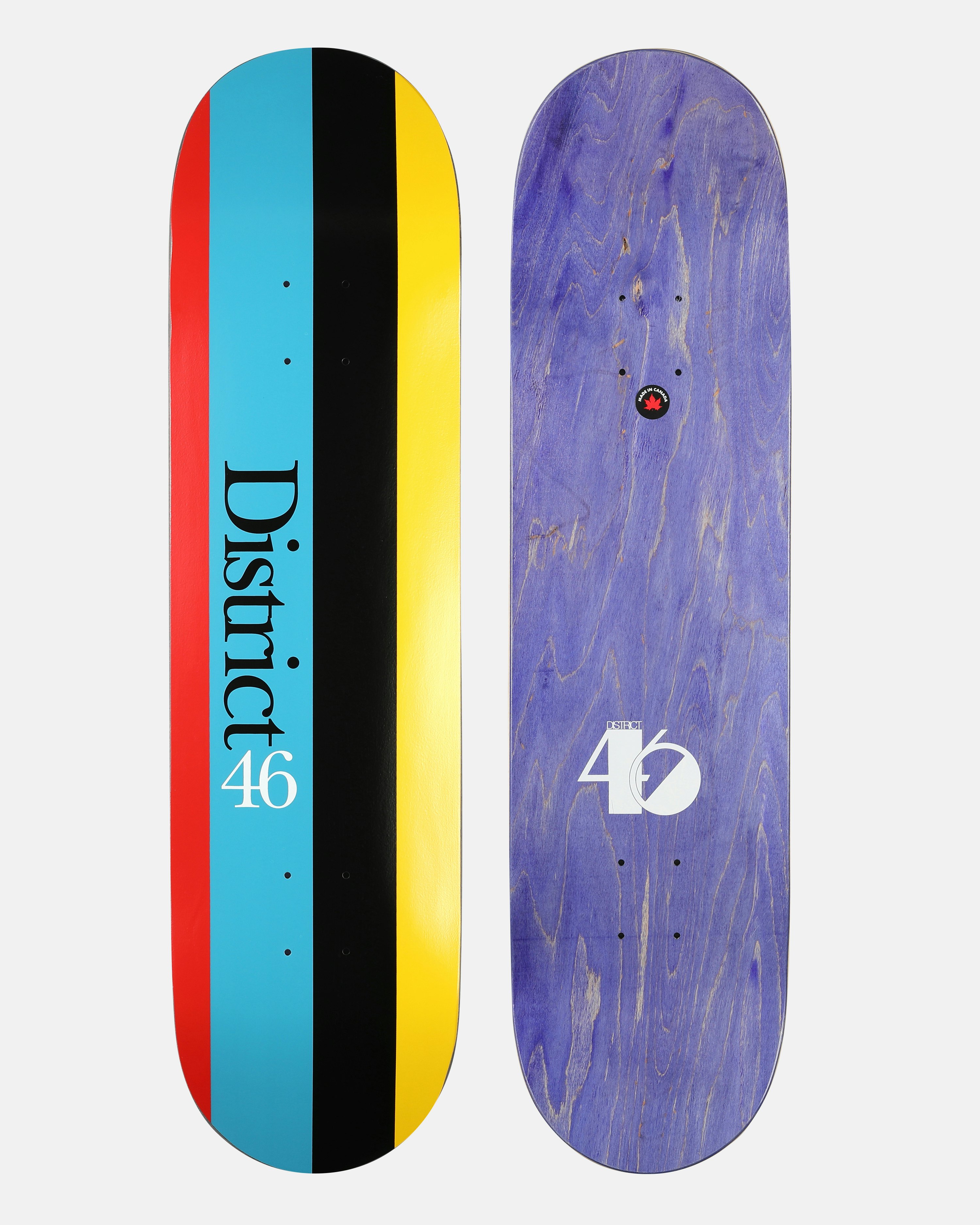 District 46 Skateboard - 8.375 New Jack Nino Brown Multi, Unisex