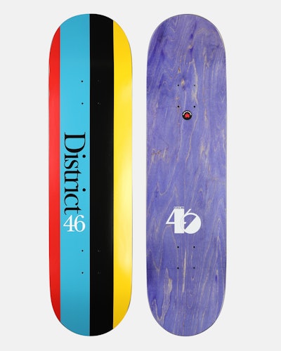 District 46 Skateboard – 8,25" Silk Shirt Stripes x We All Got Multi Unisex 8.25
