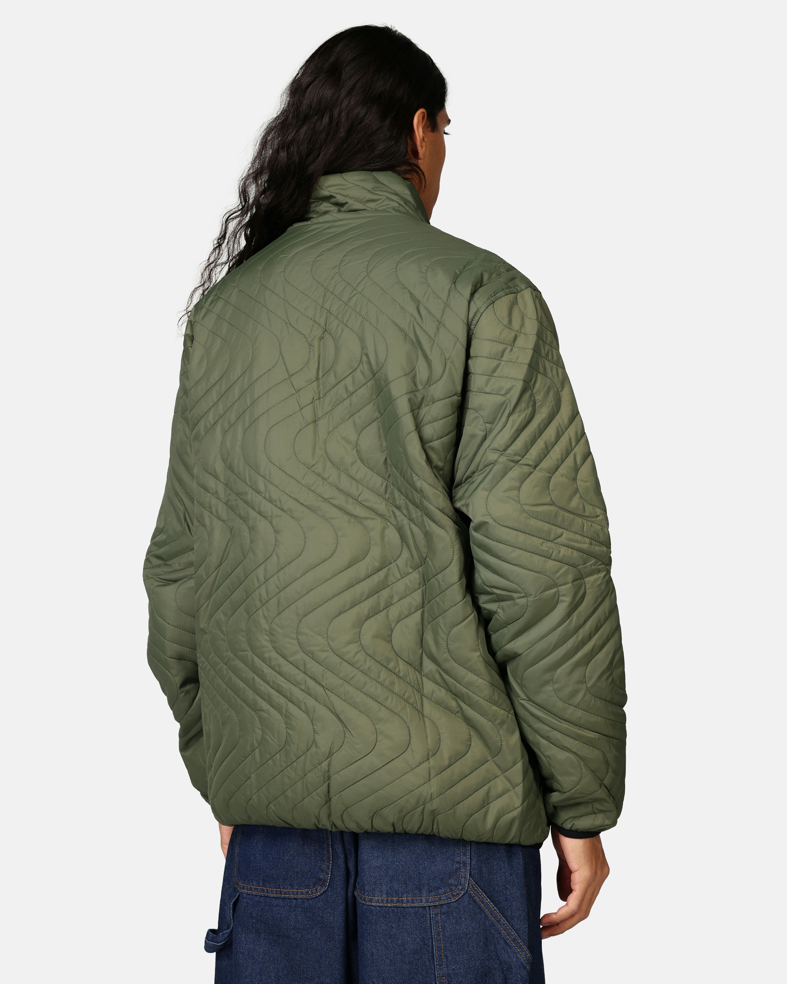 Butter Goods Jacket - Quilted Reversible Green | Men | Junkyard