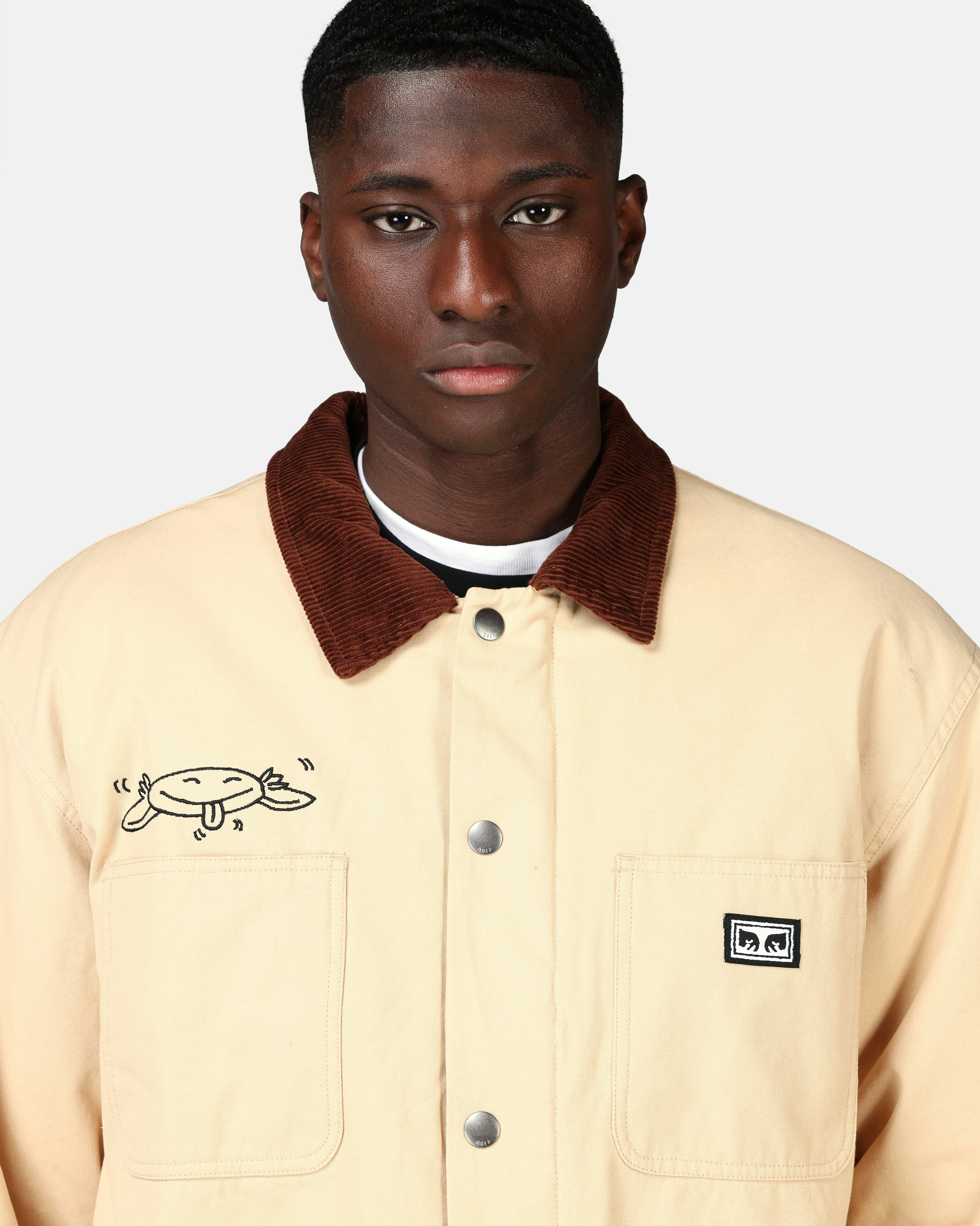 Obey Overshirt - Friendly Beige | Men | Junkyard