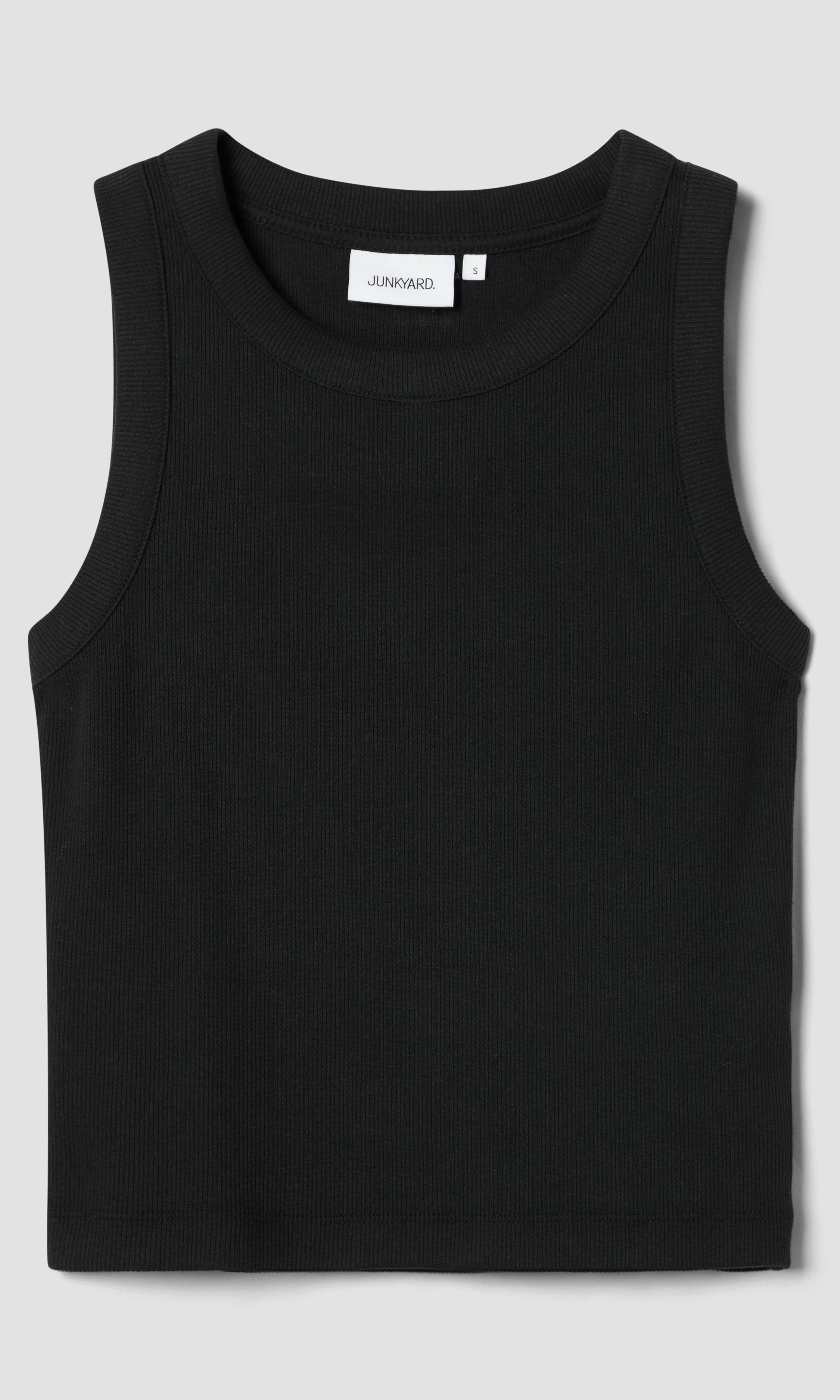 JUNKYARD Ribbed Tank Top Black | Women | Junkyard