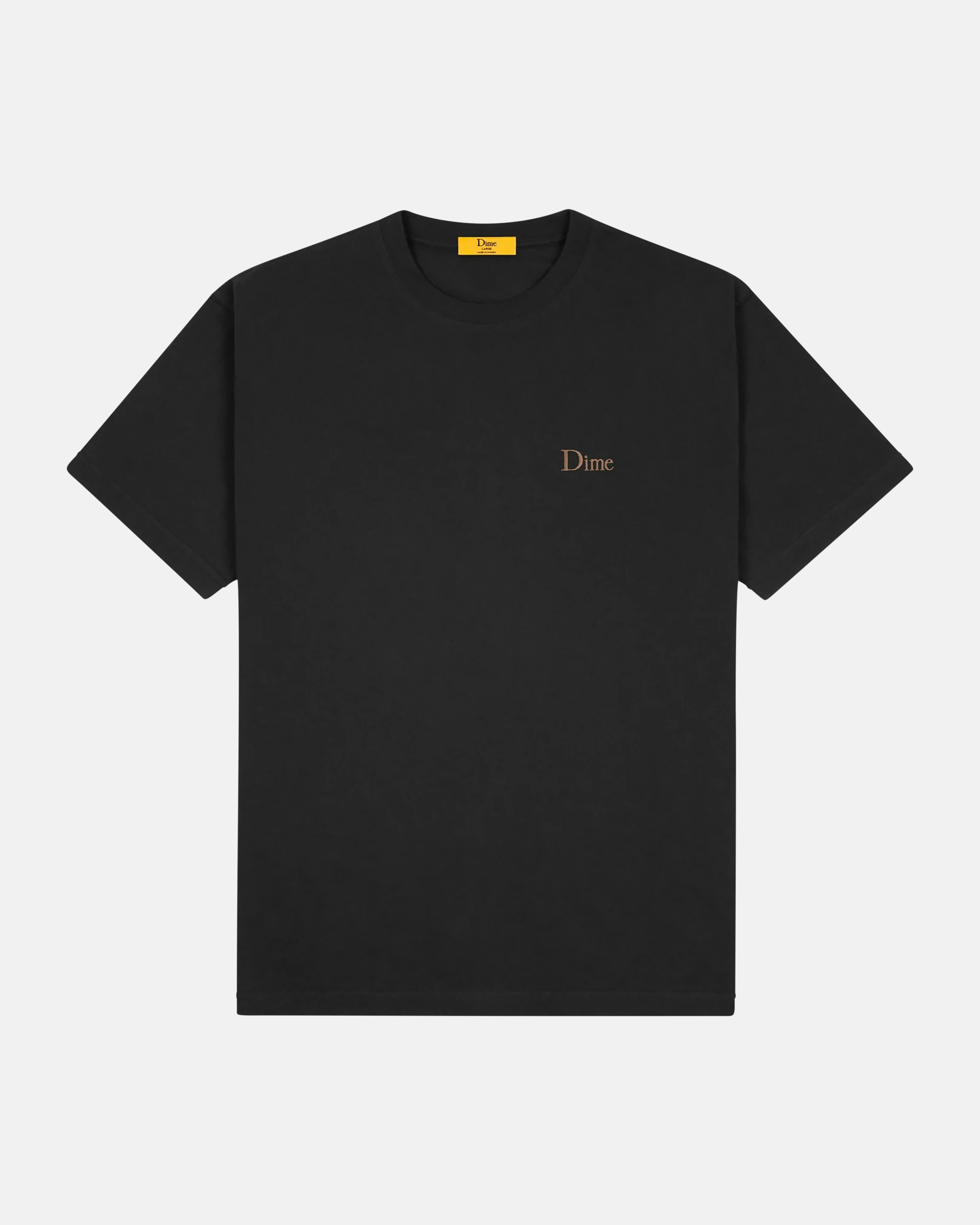 Dime Classic Small Logo T-Shirt Black | Men | Junkyard