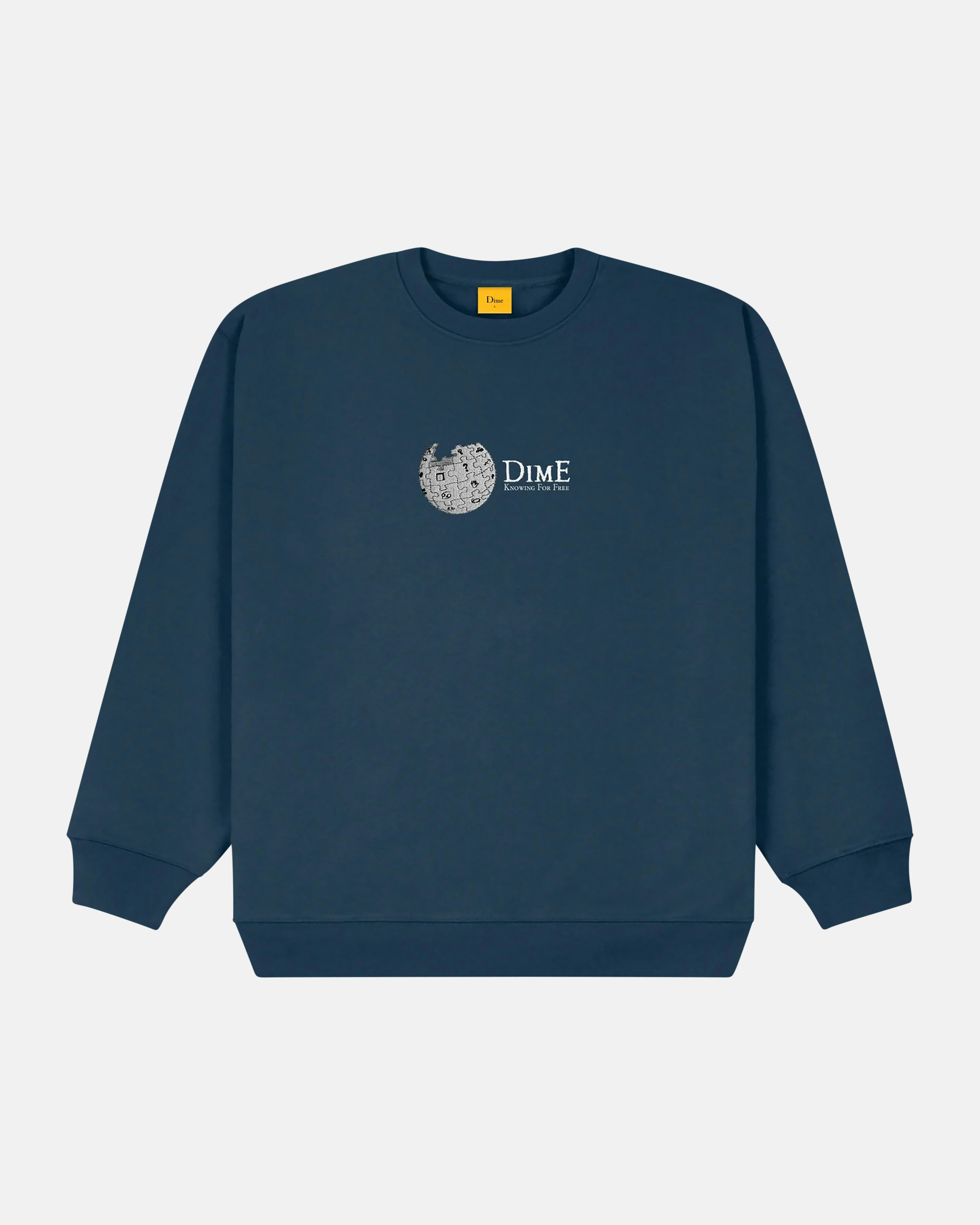 Dime Sweatshirt - Dimepedia Crewneck Dark blue | Men | Junkyard