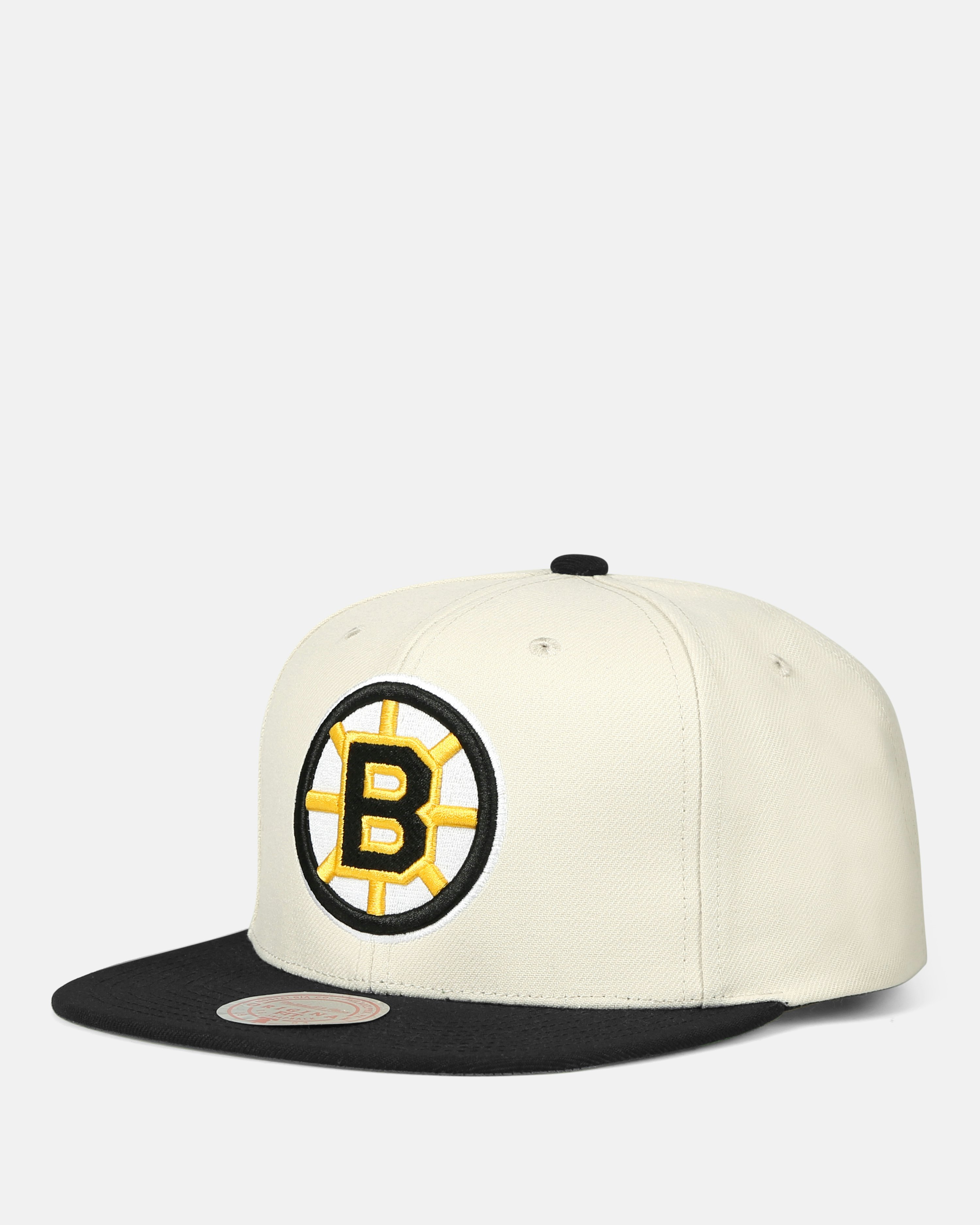 Mitchell & Ness Boston Bruins White Baseball Jersey