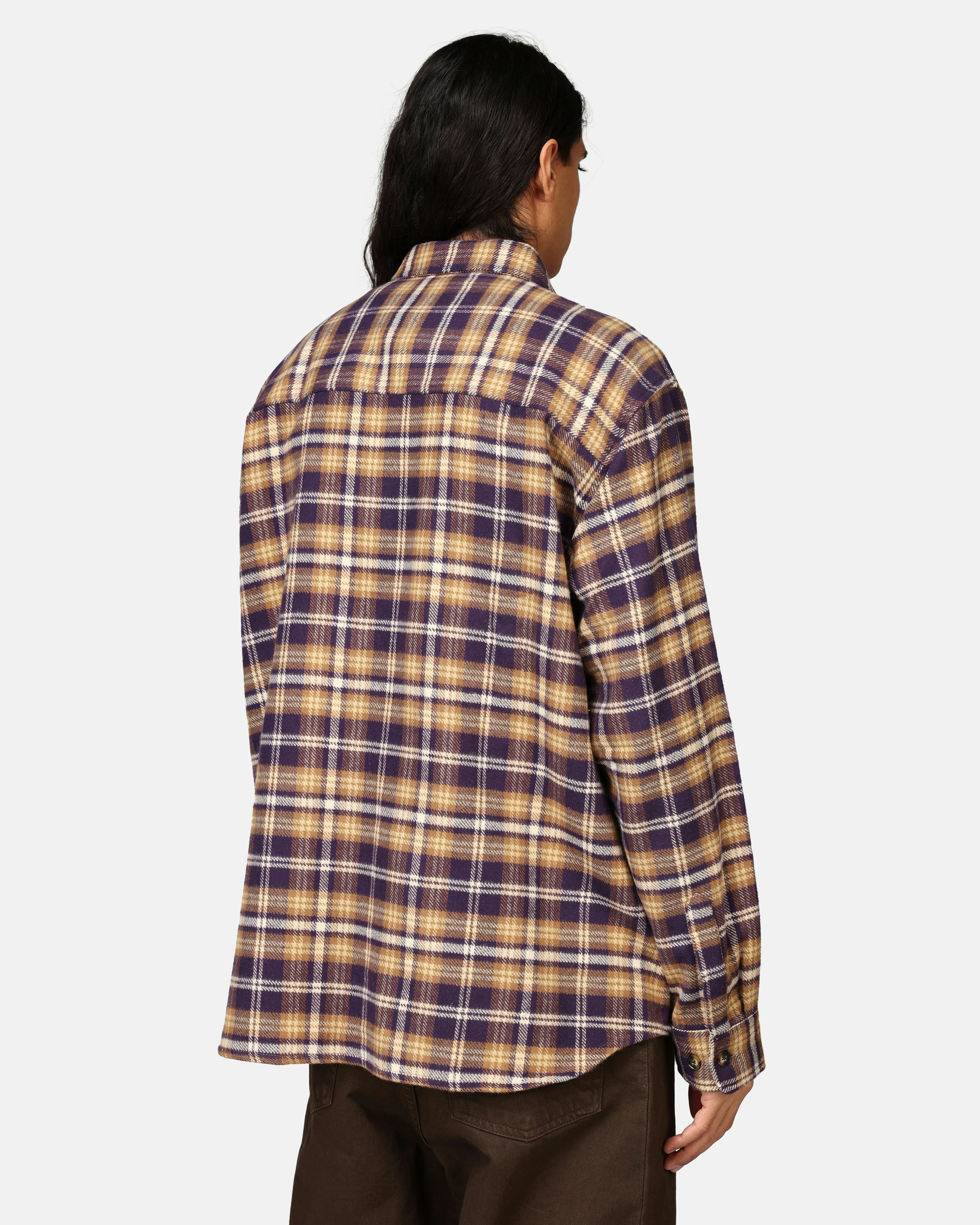 Polar Skate Co. Shirt - Flannel Plum | Unisex | Junkyard