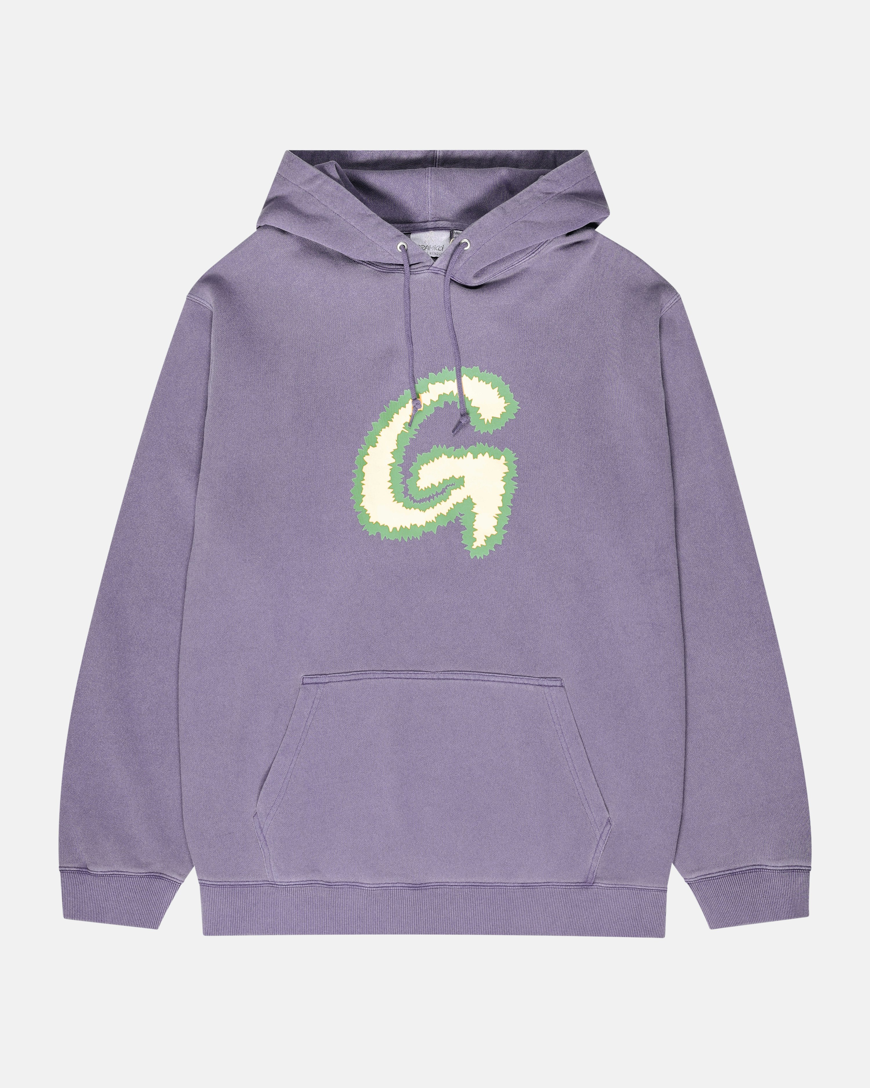GRAMICCI Hoodie- Fuzzy G-Logo Lavender | Men | Junkyard
