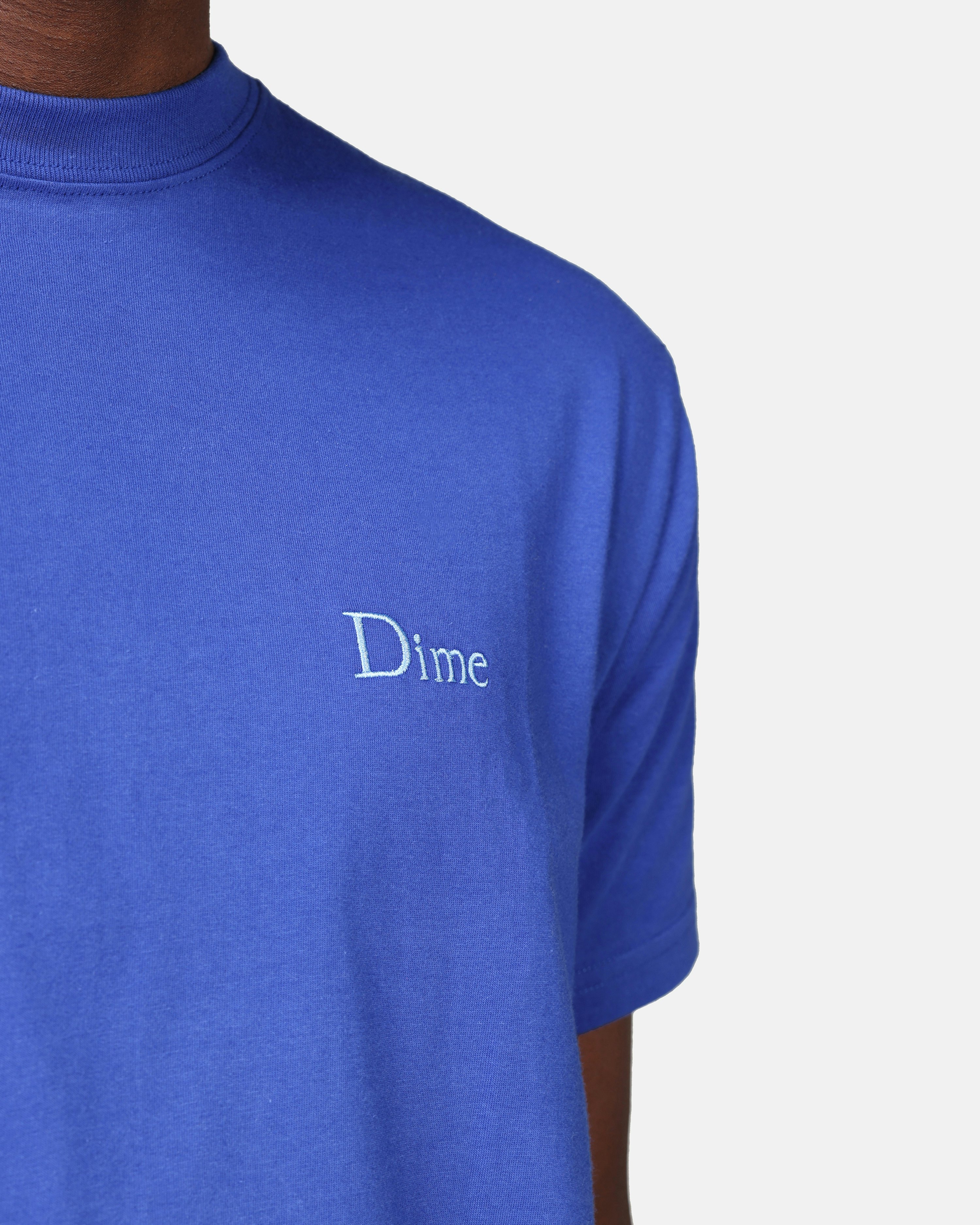 Dime Classic Small Logo T-Shirt Dark blue | Unisex | Junkyard