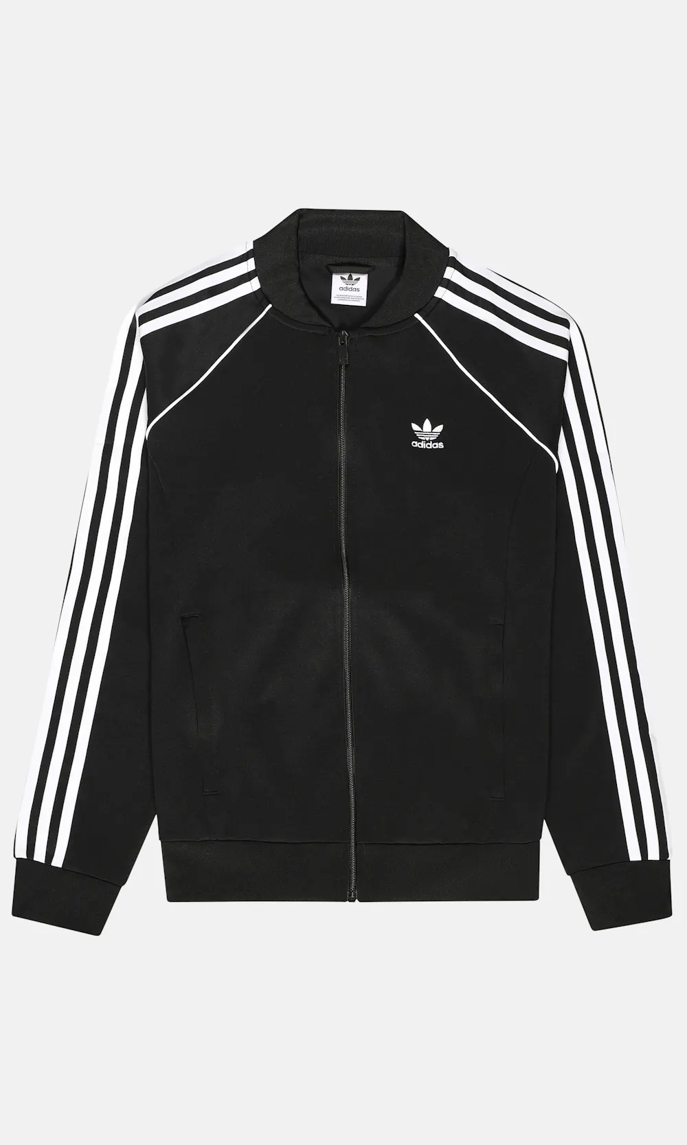adidas superstar track jacket women's black