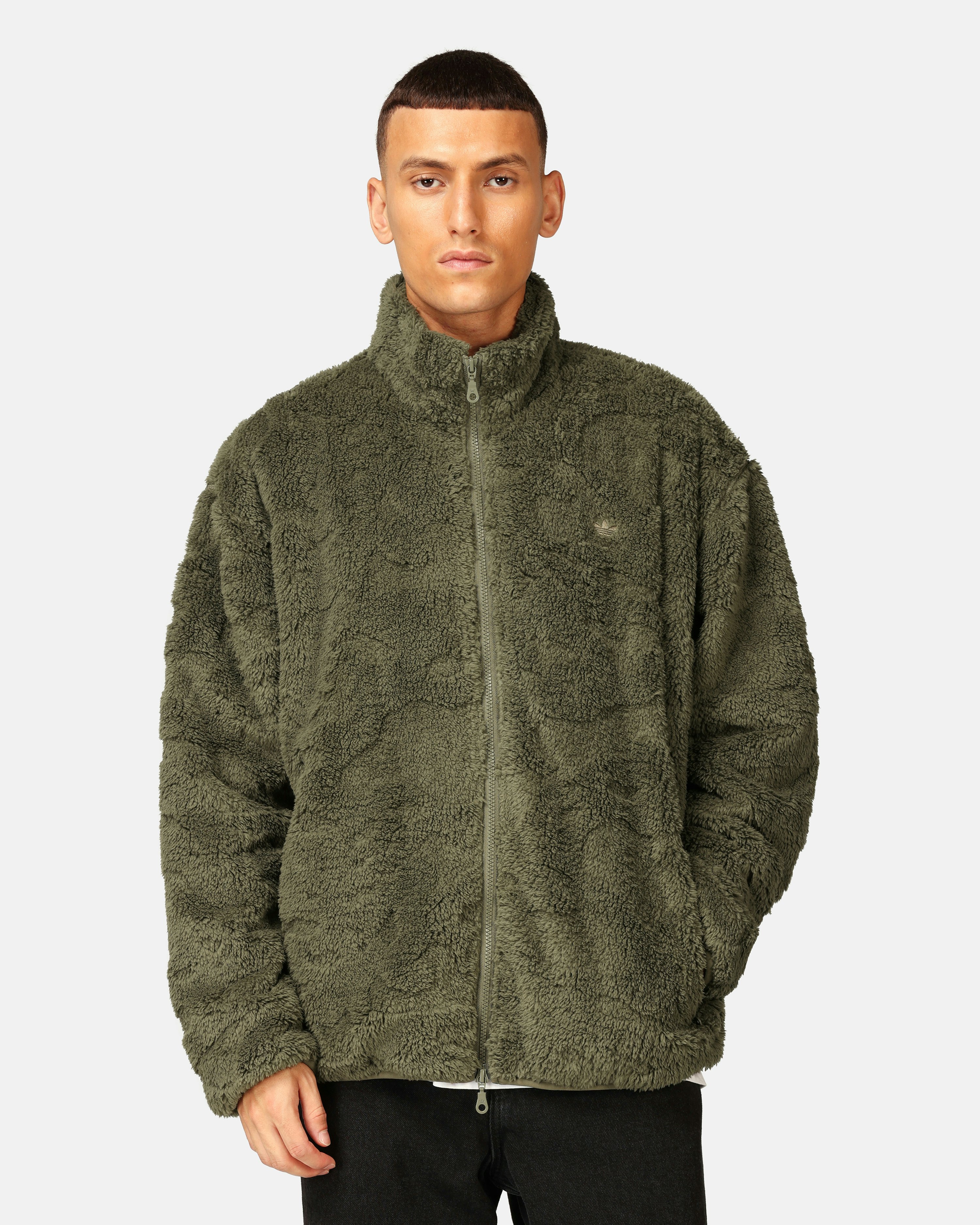 adidas Originals Men's Adventure Camo Fleece Full-Zip Jacket