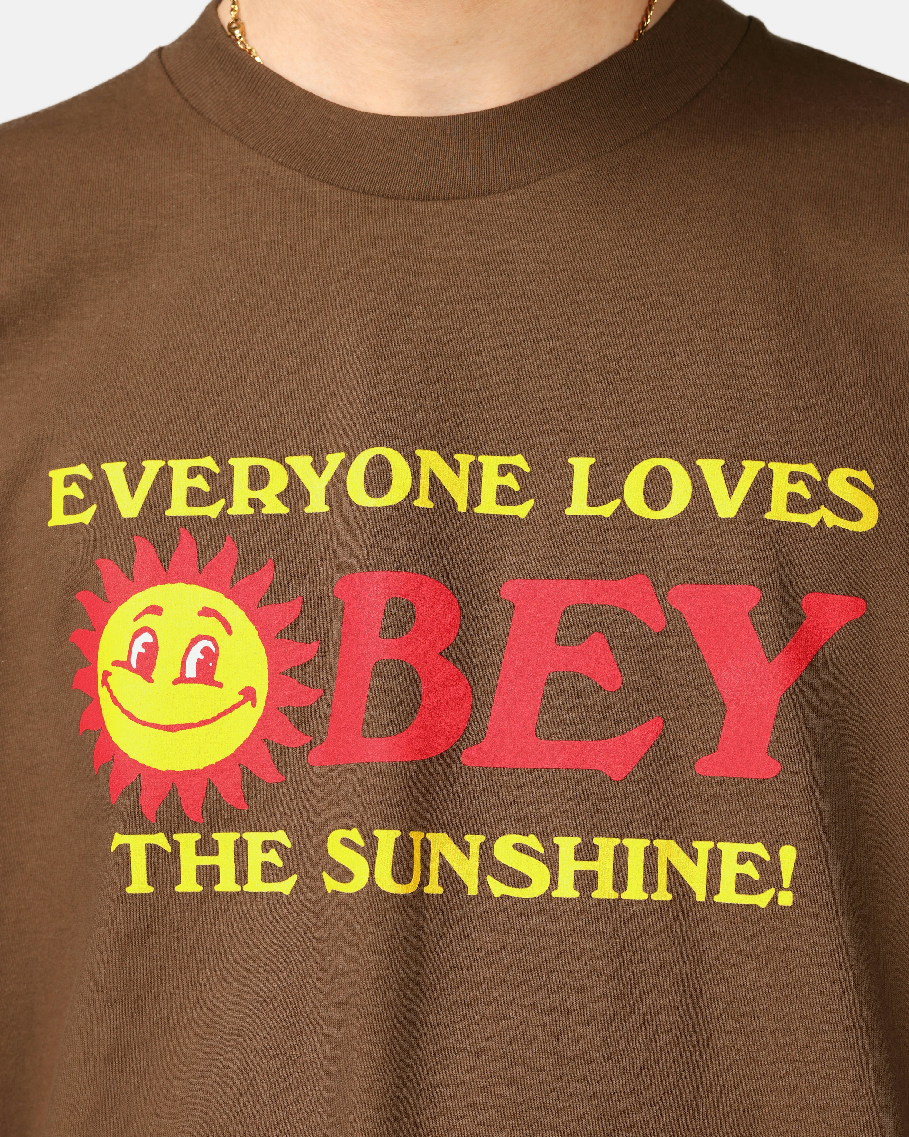 Obey Everyone Loves The Sunshine T-Shirt Brown | Men | Junkyard