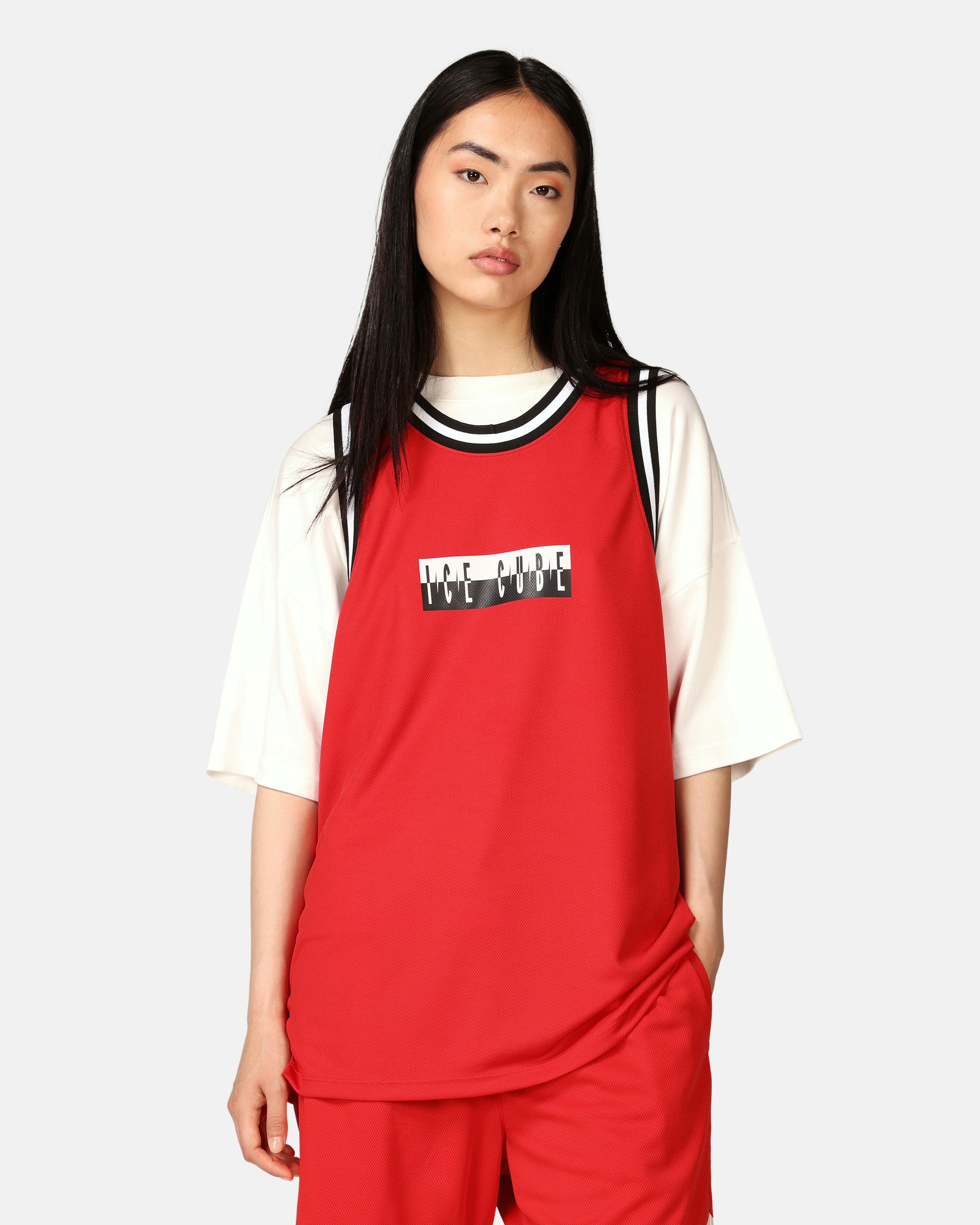 JUNKYARD Mesh Basketball Jersey Red, Unisex